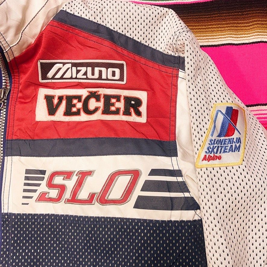 Mizuno VTG 1998 Mizuno Slovenia Ski Team Bomber Jacket Patches 90s Size US S / EU 44-46 / 1 - 2 Thumbnail