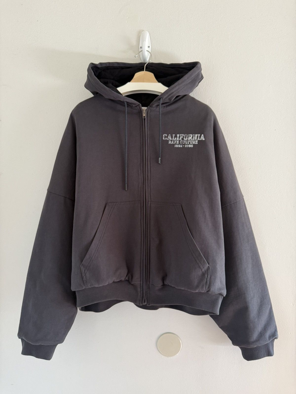 Willy Chavarria JAPAN EXCLUSIVE Rave Culture Lined Padded Bomber Zip Hoodie Size US M / EU 48-50 / 2 - 7 Thumbnail