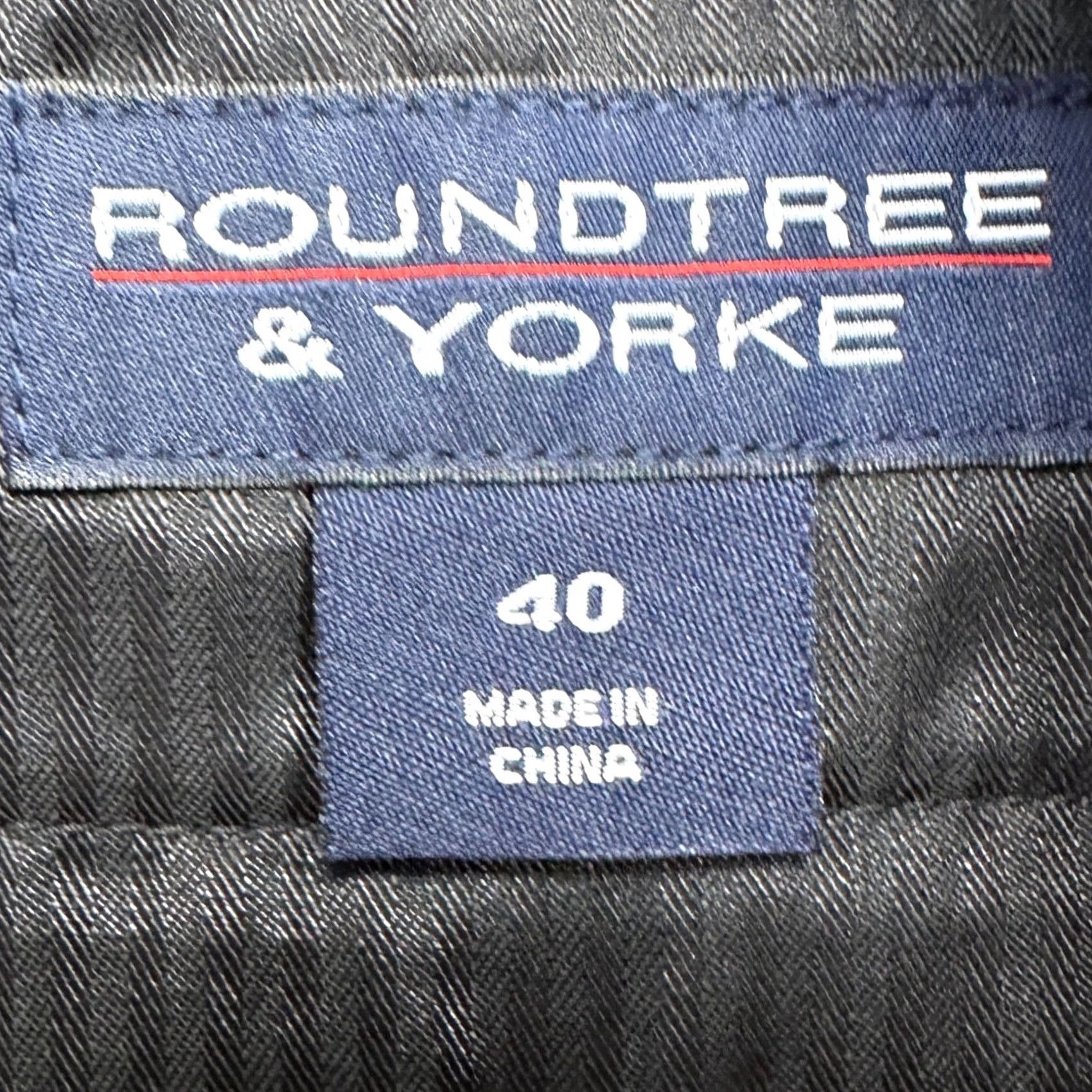 Roundtree & Yorke Roundtree Yorke Mens Golf Chino Shorts Black 40 Flat Front Stretch Performance Outdoor Casual Size US 40 / EU 56 - 4 Thumbnail