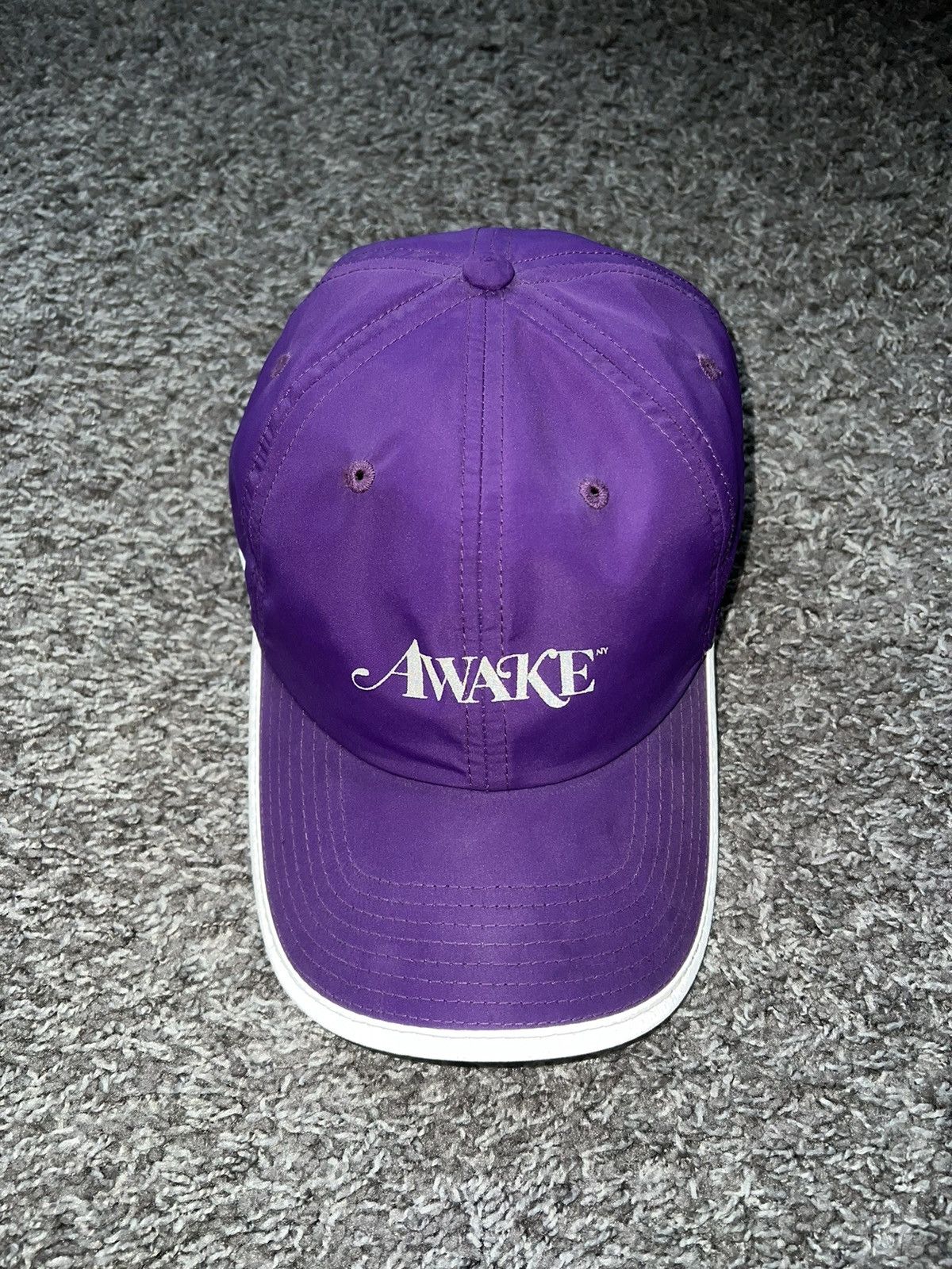 Awake NY Awake NY Purple Reflective Brim Hat Cap Size ONE SIZE - 2 Thumbnail
