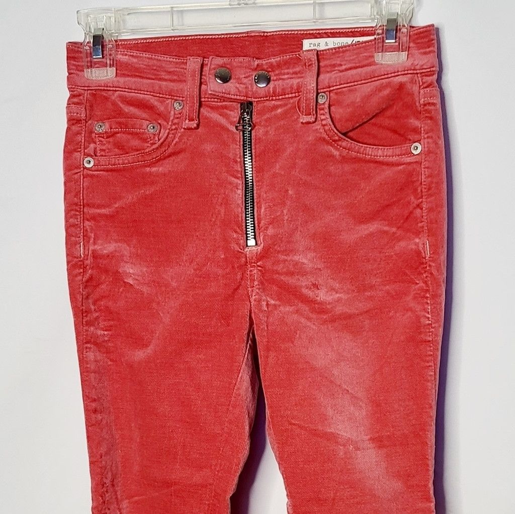 Rag & Bone NWOT Limited Edition RAG & BONE Dojo high velvet jeans 24 Size 24" / US 00 / IT 34 - 6 Thumbnail