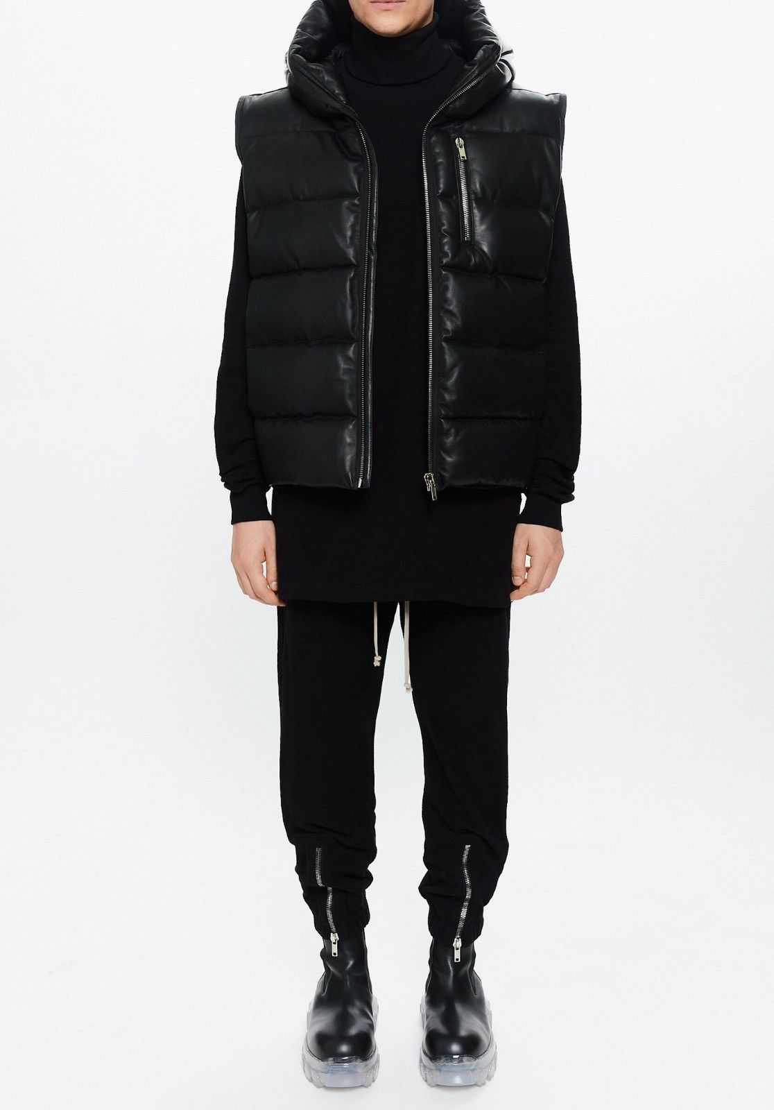 Rick Owens Last Size Rick Owens FW23 Luxor Leather Vest IT 52 Size US L / EU 52-54 / 3 - 14 Thumbnail