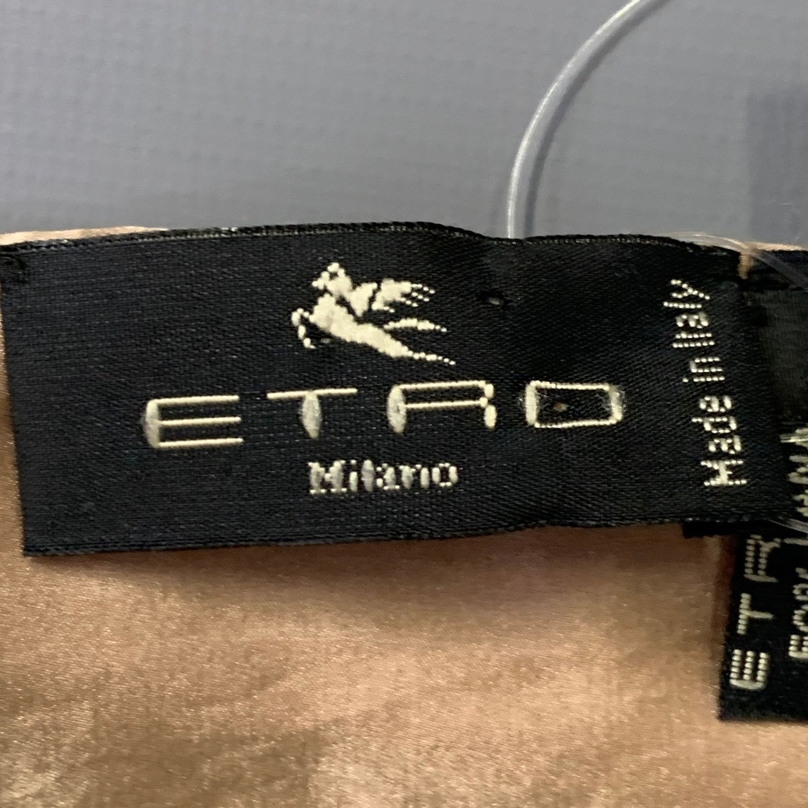 Etro Beige Multi Color Beaded Leather Wool Silk Sequined Scarf Size ONE SIZE - 5 Thumbnail