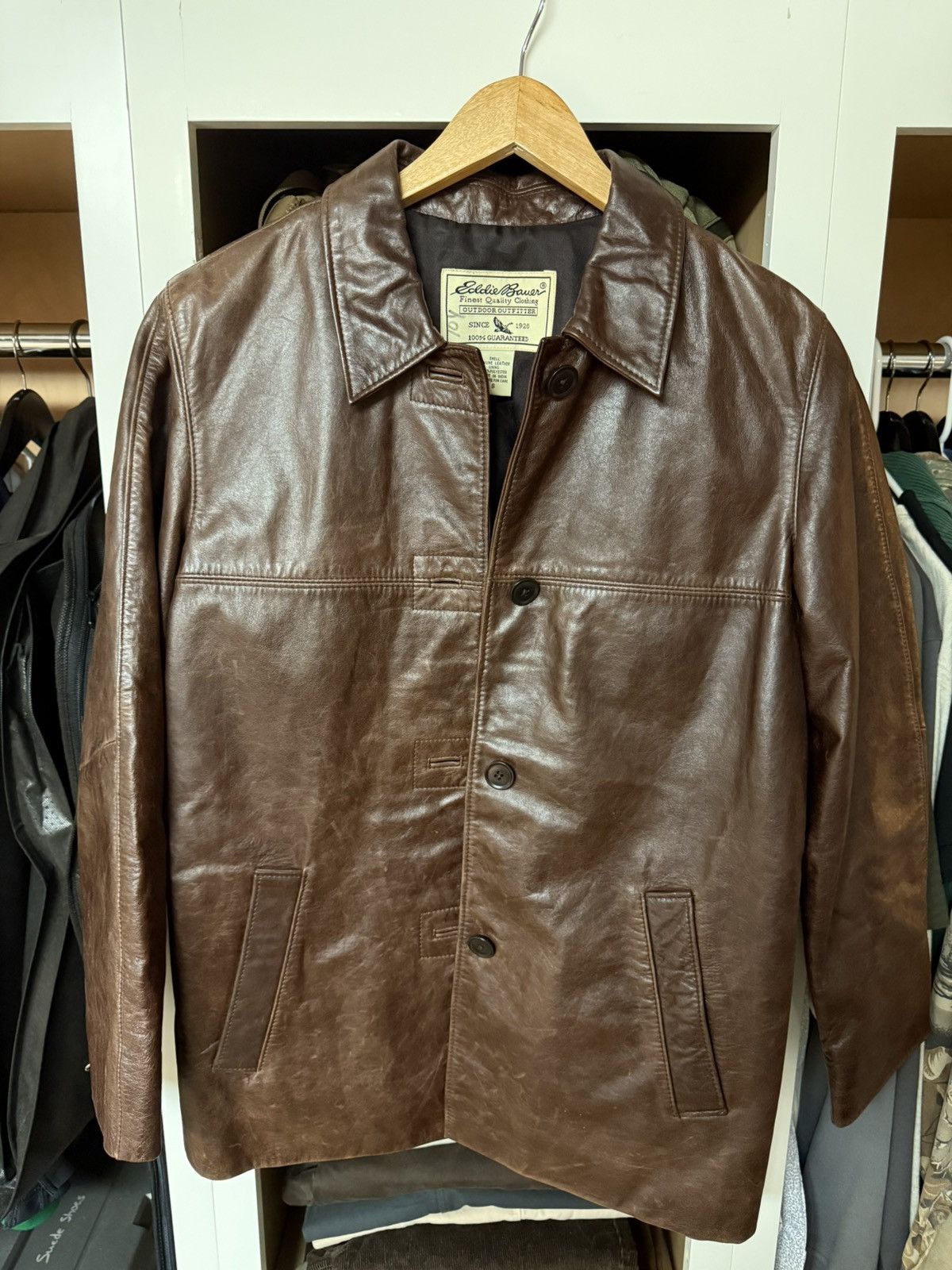 Eddie Bauer Eddie Bauer Leather Jacket Size US S / EU 44-46 / 1 - 1 Thumbnail
