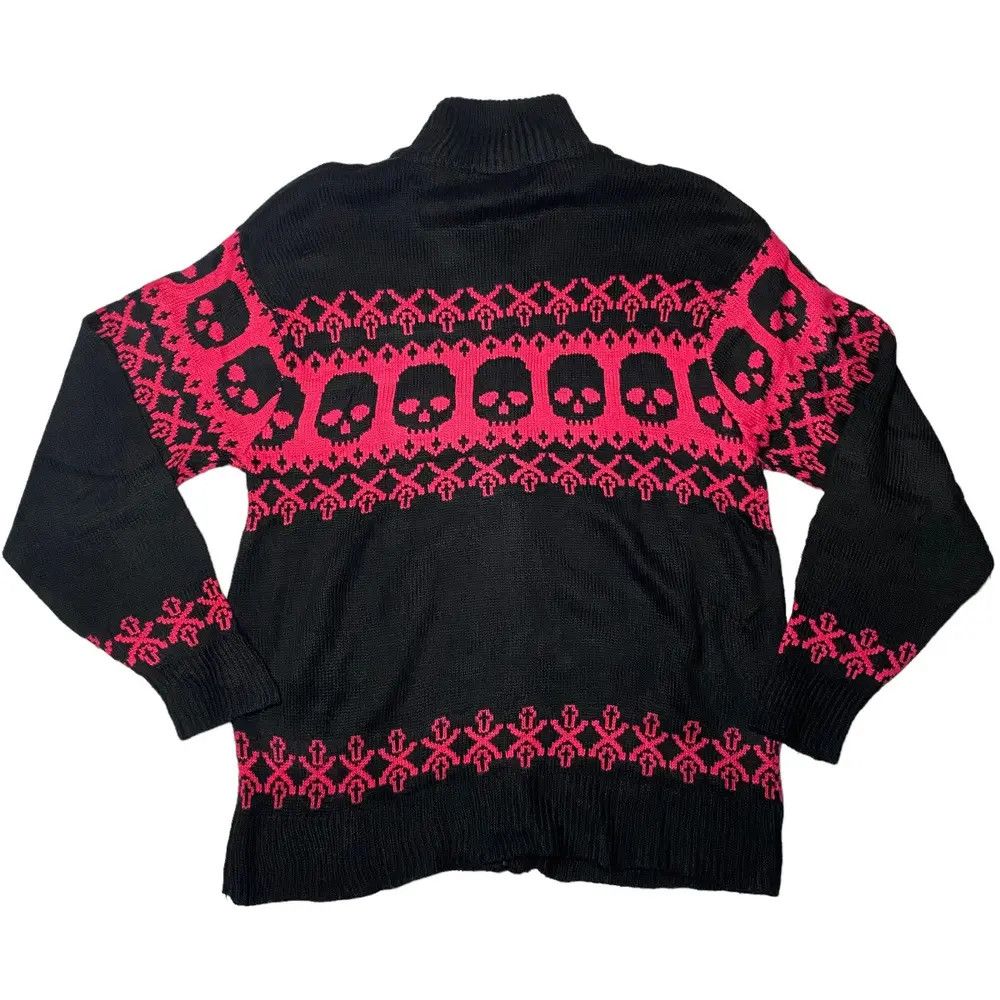 If Six Was Nine 2000's Bullet Noise Skull Cross Knitted Size US M / EU 48-50 / 2 - 7 Thumbnail