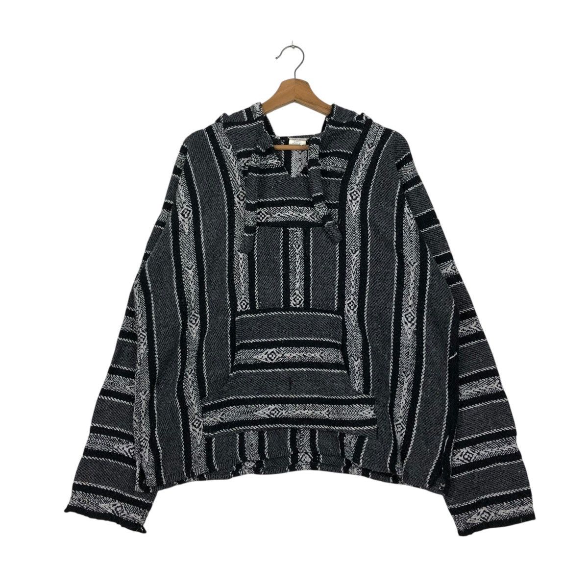 Vintage 🔥VINTAGE PULL OVER HOODIE NAVAJO DESIGN TEJIDOS EL ESFUERZO Size US M / EU 48-50 / 2 - 14 Thumbnail