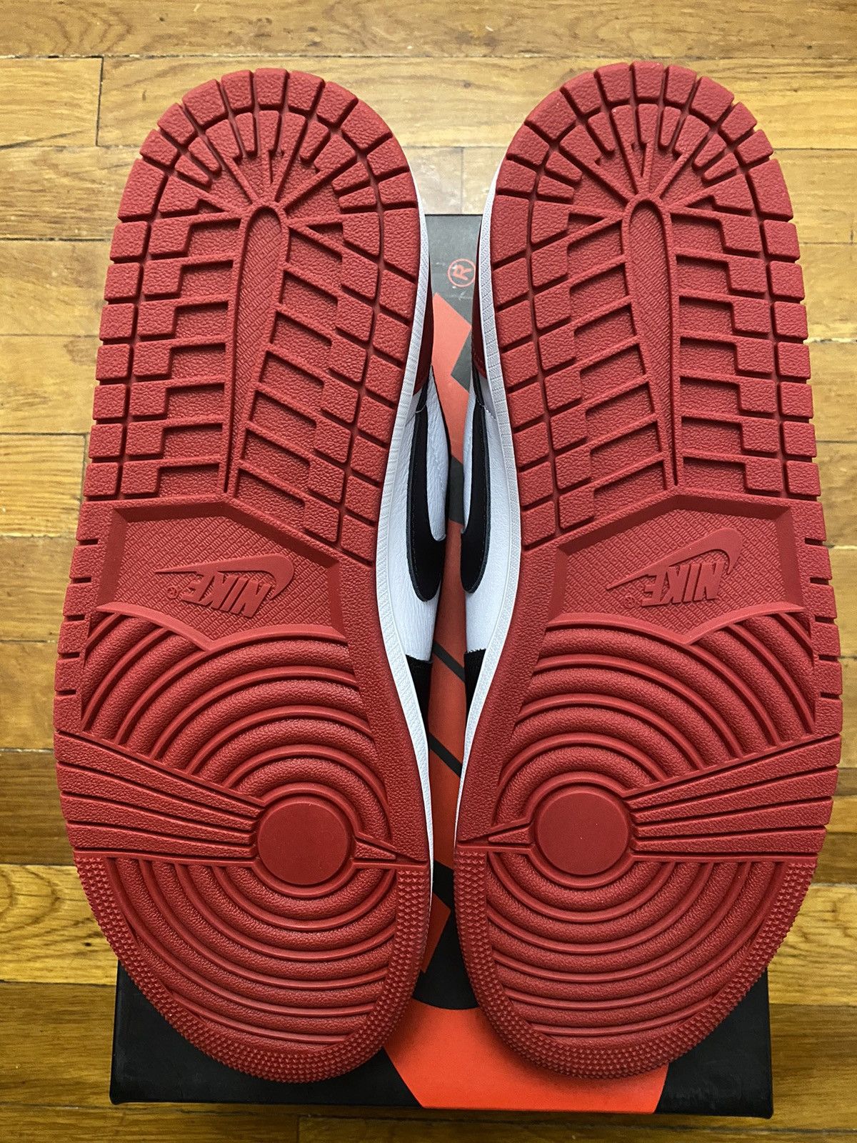 Jordan Brand × Nike Size 12 - Jordan 1 Low Retro Black Toe Chicago Red Men's Size US 12 / EU 45 - 6 Thumbnail