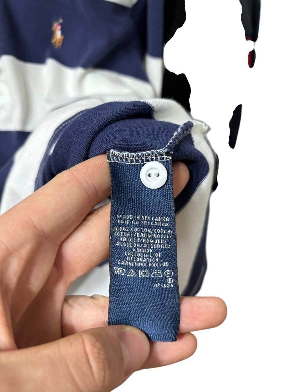Polo Ralph Lauren Polo Ralph Lauren Rugby Striped Vintage Long Sleeve Polo Tee Size US S / EU 44-46 / 1 - 6 Thumbnail
