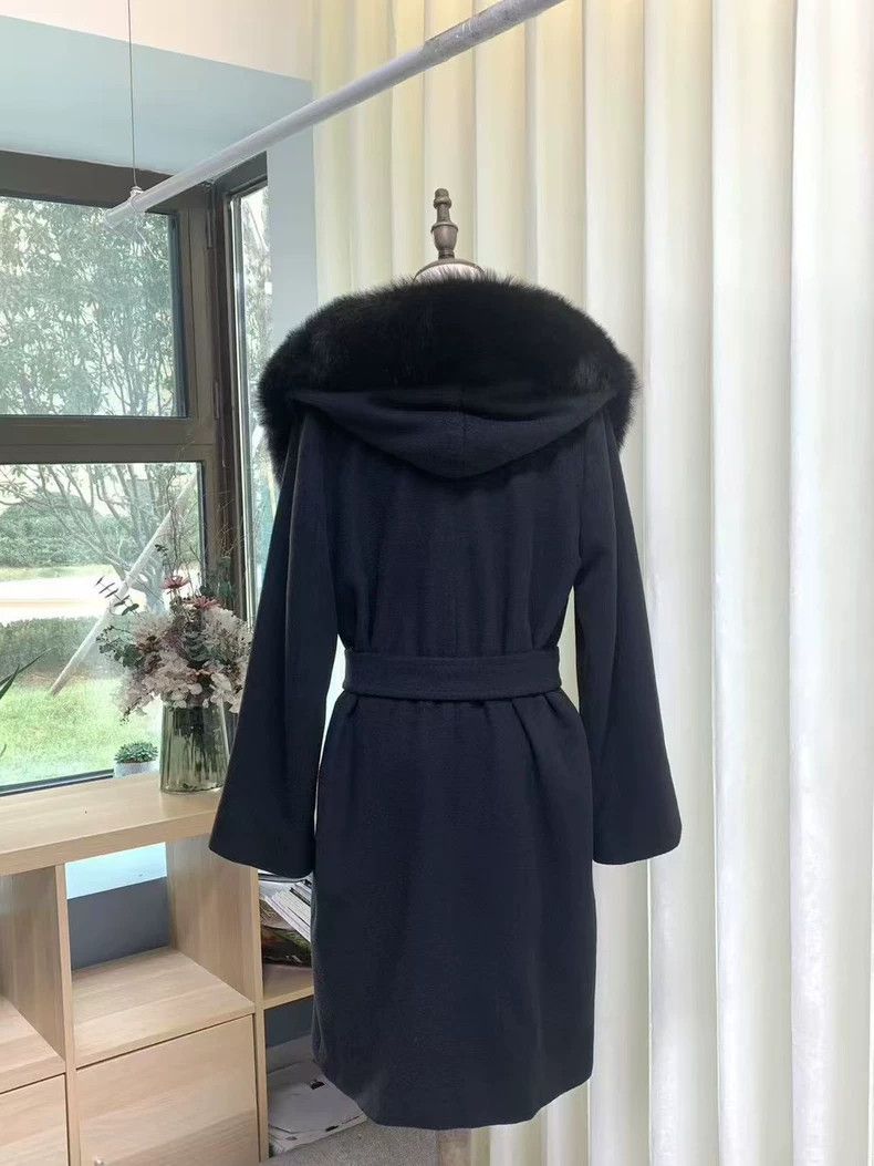 Max Mara Max Mara Fur Collar Coat Wool Thermal Midi Jacket Size S / US 4 / IT 40 - 3 Thumbnail