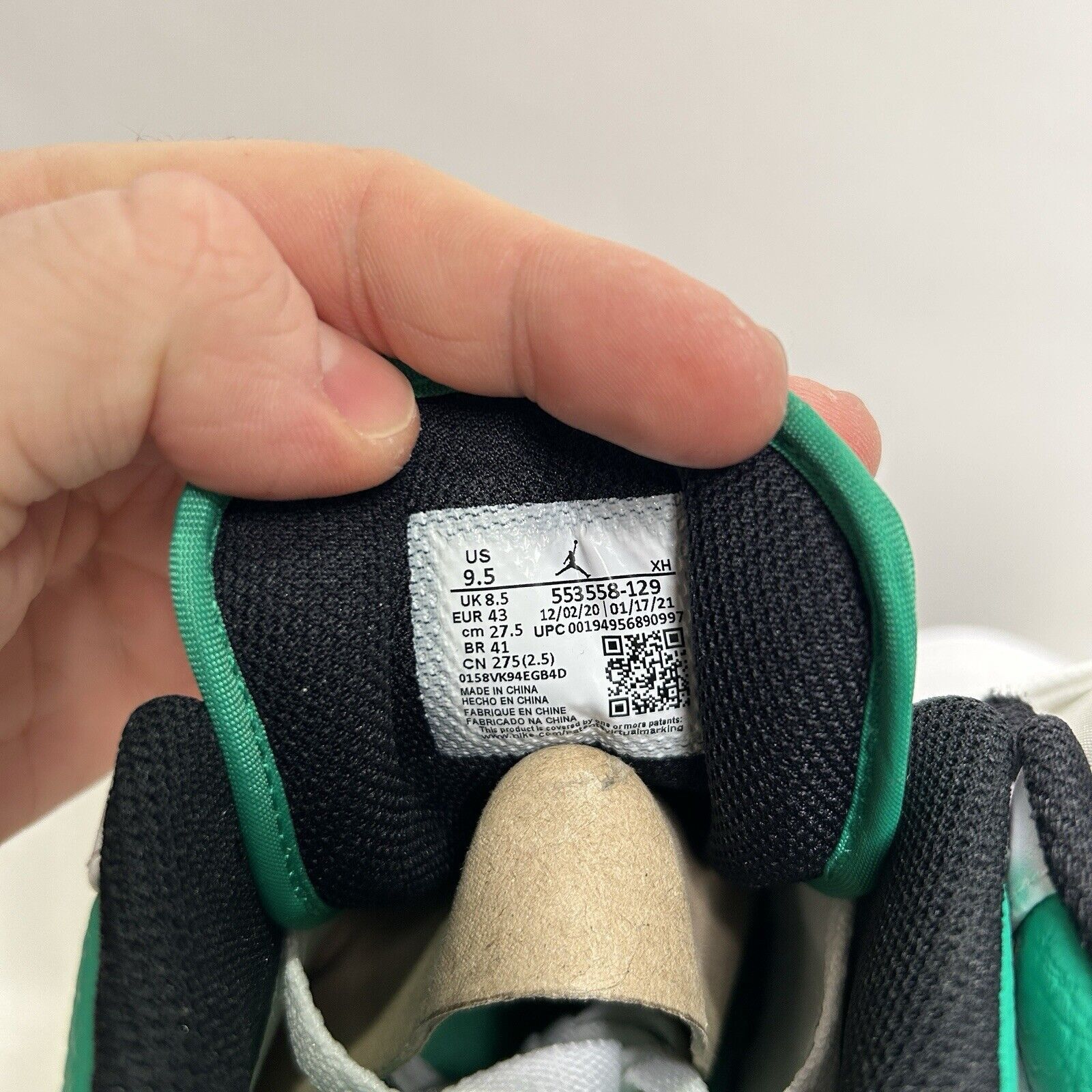 Nike Nike Air Jordan 1 Low Retro “Stadium Green” 2024 Size US 9.5 / EU 42-43 - 6 Thumbnail