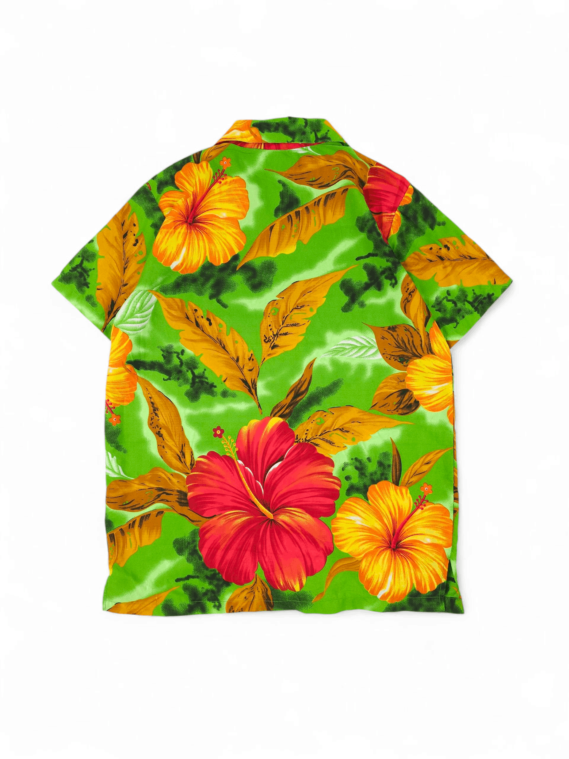 Vintage 💎 Crazy Vintage 90's Floral Hawaiian Short Sleeve Shirt Size US M / EU 48-50 / 2 - 2 Thumbnail