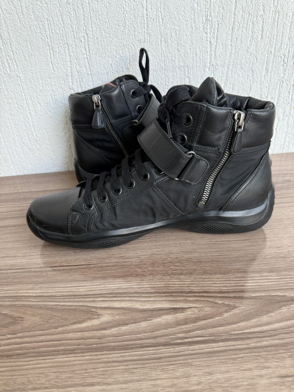 Prada America cup strap high Size US 9 / EU 42 - 13 Thumbnail