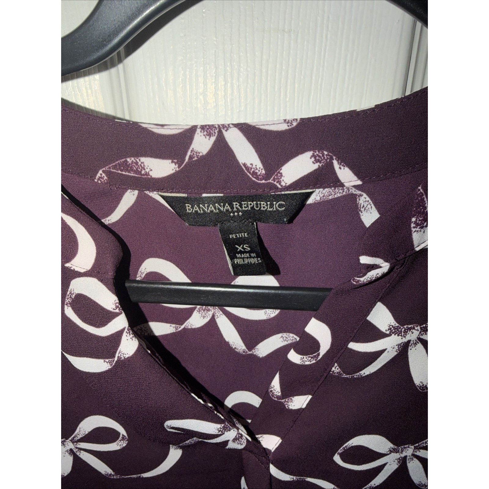 Banana Republic Banana Republic Women's Long Sleeve Blouse Maroon XS Size XS / US 0-2 / IT 36-38 - 11 Thumbnail