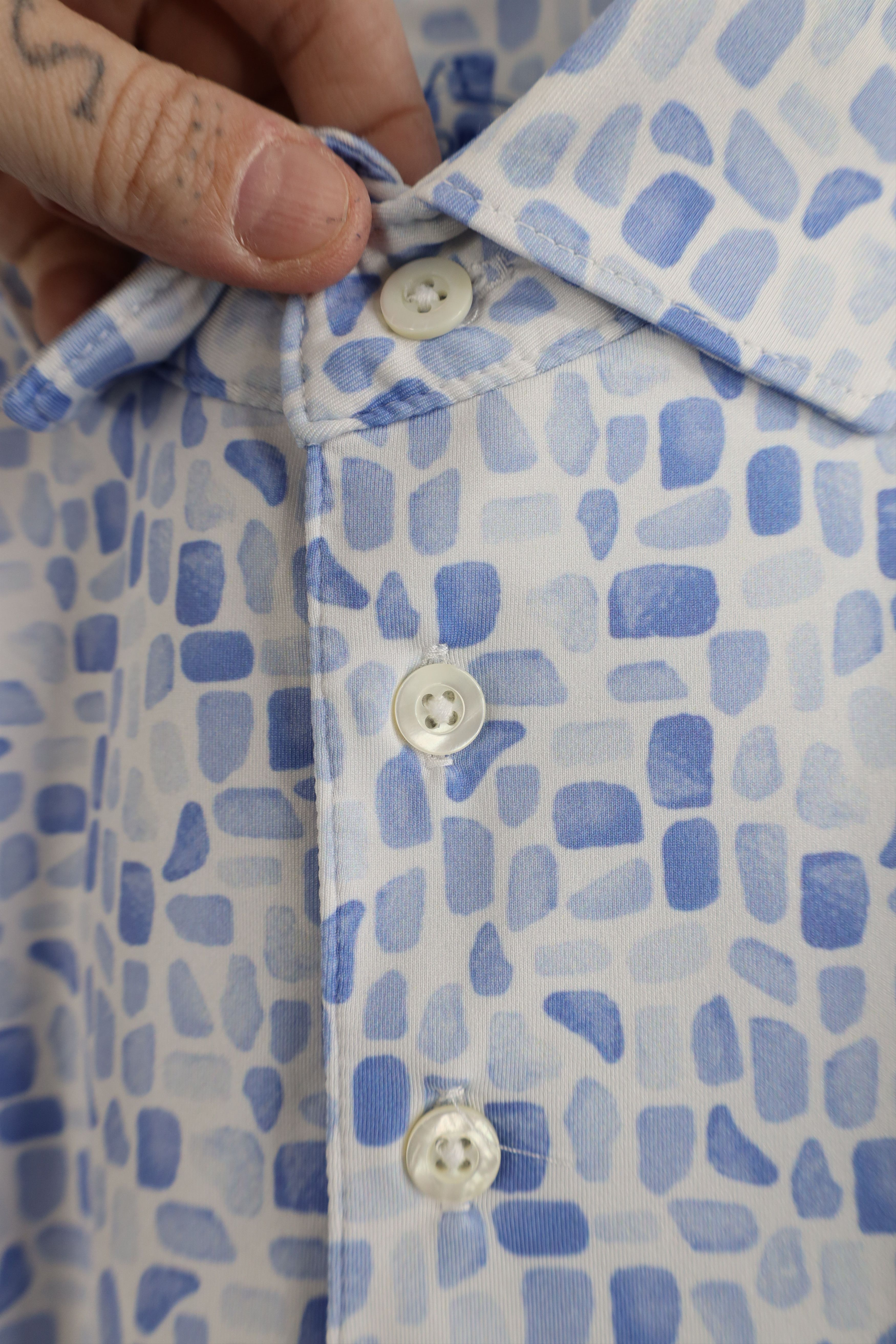 Vintage Rhoback Geometric Short Sleeve Collared Golf Polo Shirt Size US XL / EU 56 / 4 - 5 Thumbnail