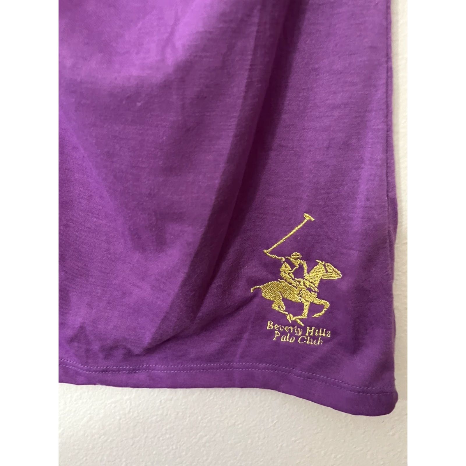 Beverly Hills Polo Club Beverly Hills Polo Club Shirt Medium Purple Long Sleeve Embroidered Adult Women Size M / US 6-8 / IT 42-44 - 4 Thumbnail