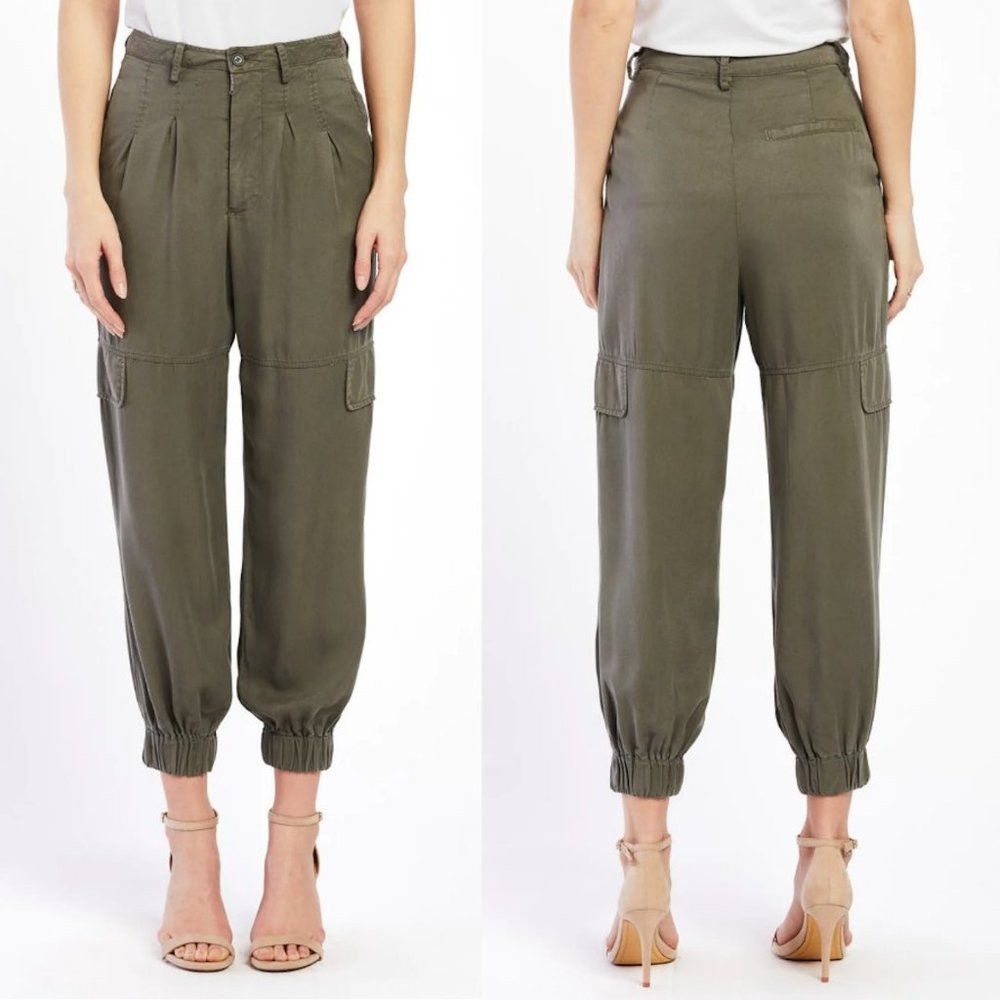 Other NWT New Velvet Heart Laurent Pleated Olive Jogger Size L Size 34" / US 12 / IT 48 - 2 Thumbnail