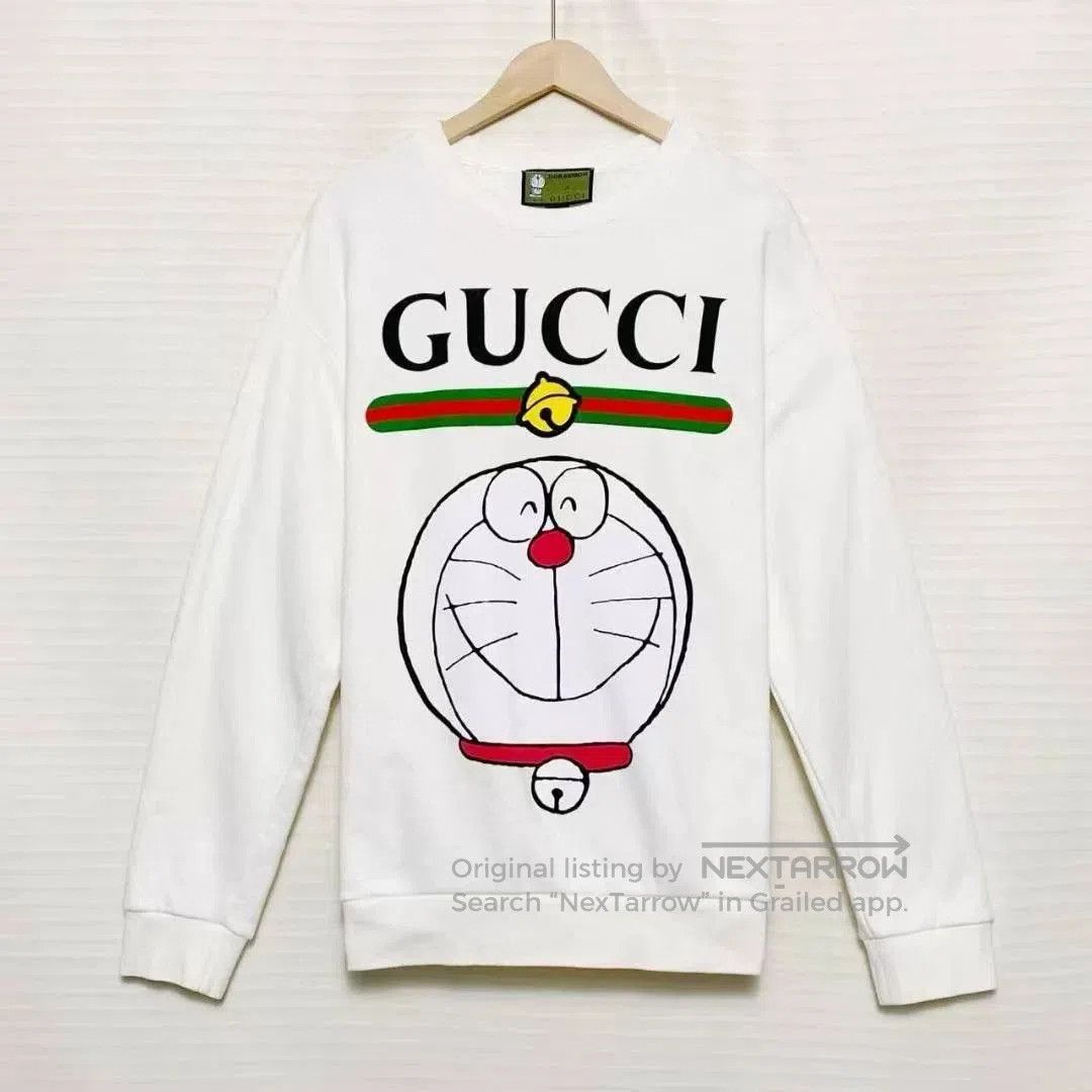 Gucci Gucci x Doraemon Collaboration White Sweatshirt. Size US XL / EU 56 / 4 - 1 Thumbnail