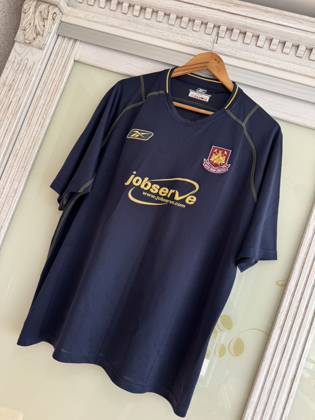 Reebok × Vintage Vintage West Ham United 2003-2004 Away Soccer Jersey Kit Size US XL / EU 56 / 4 - 4 Thumbnail