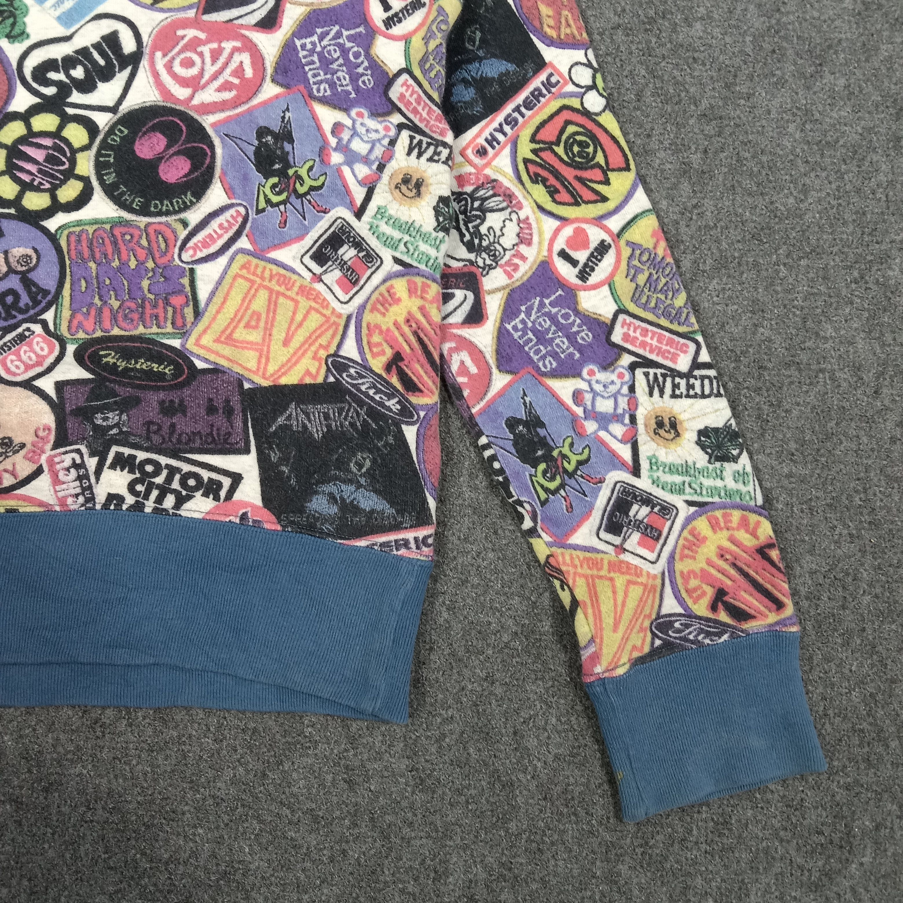 Hysteric Glamour × Japanese Brand × Vintage Hysteric Glamour Japanese Brand Fullprint Sweatshirt Size US XS / EU 42 / 0 - 6 Thumbnail