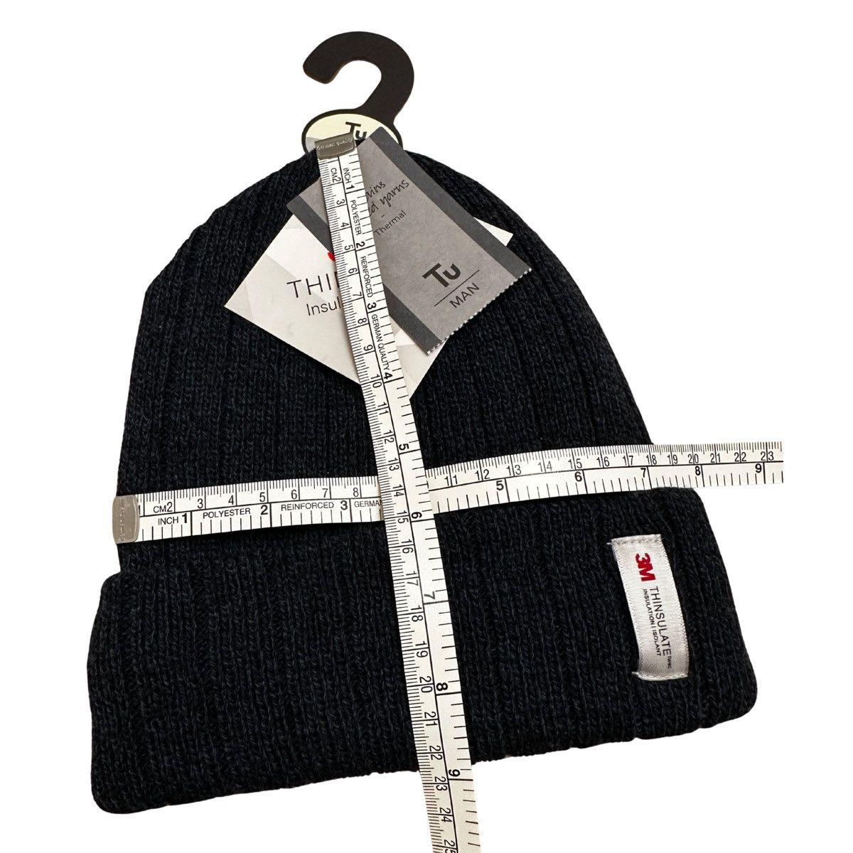 Other Tu Man Men’s Navy Beanie Hat - One Size Size ONE SIZE - 6 Thumbnail