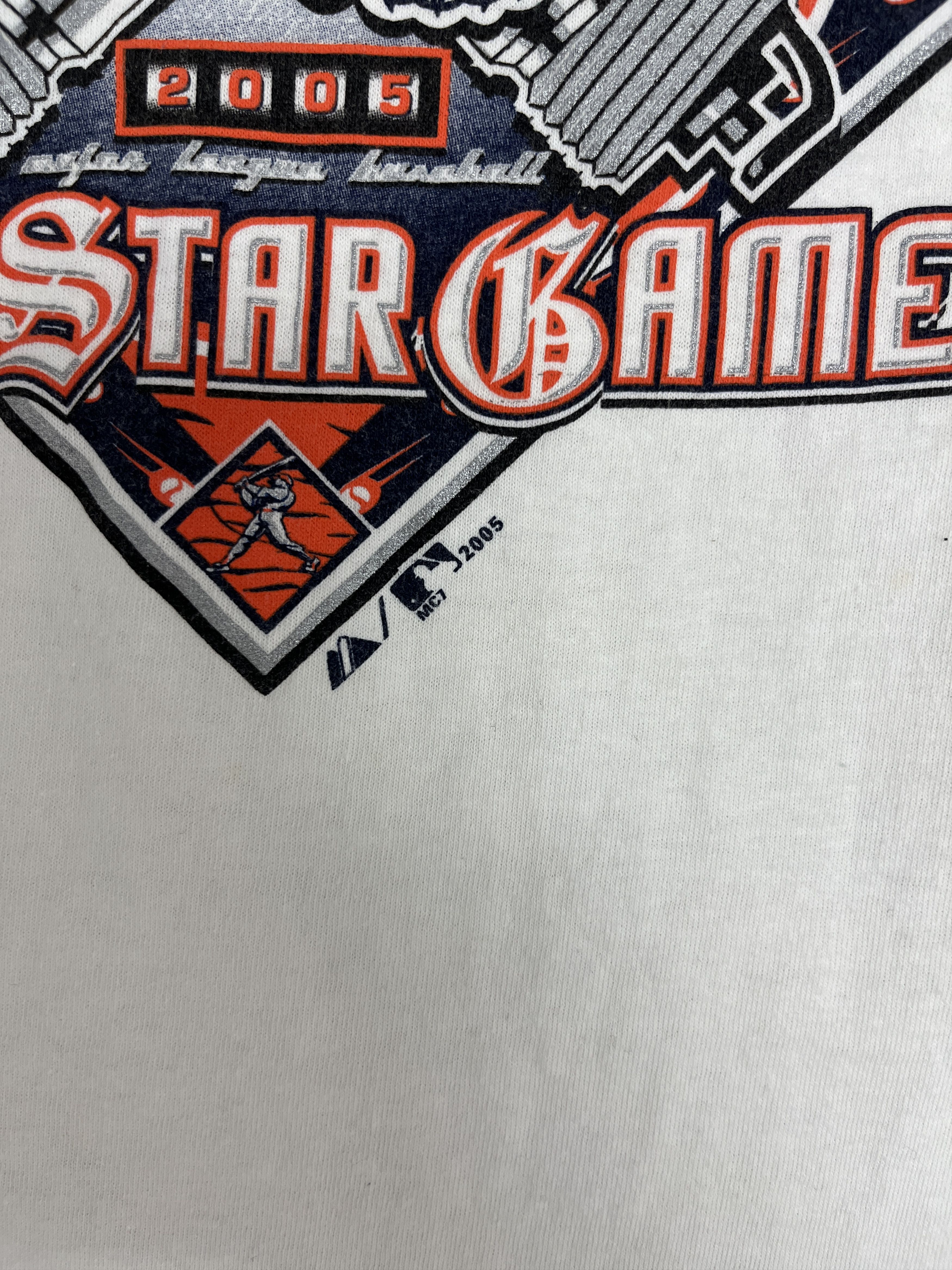 Vintage Detroit Tigers 2005 All-Star Game Vintage White T-Shirt Tee Size US L / EU 52-54 / 3 - 3 Thumbnail