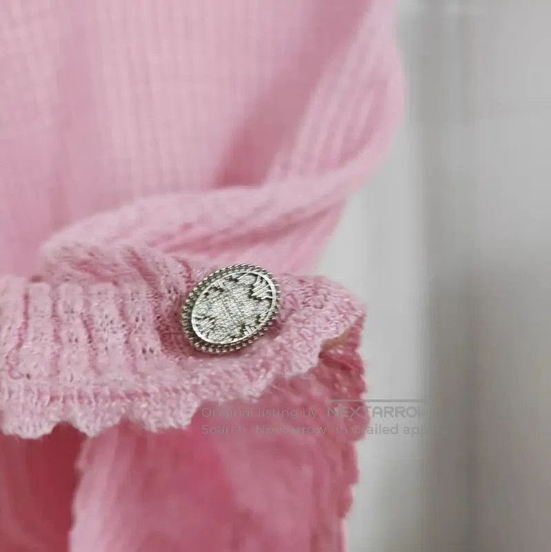 Chanel Chanel Pink Logo Short Sleeve Sweater . Size XS / US 0-2 / IT 36-38 - 3 Thumbnail
