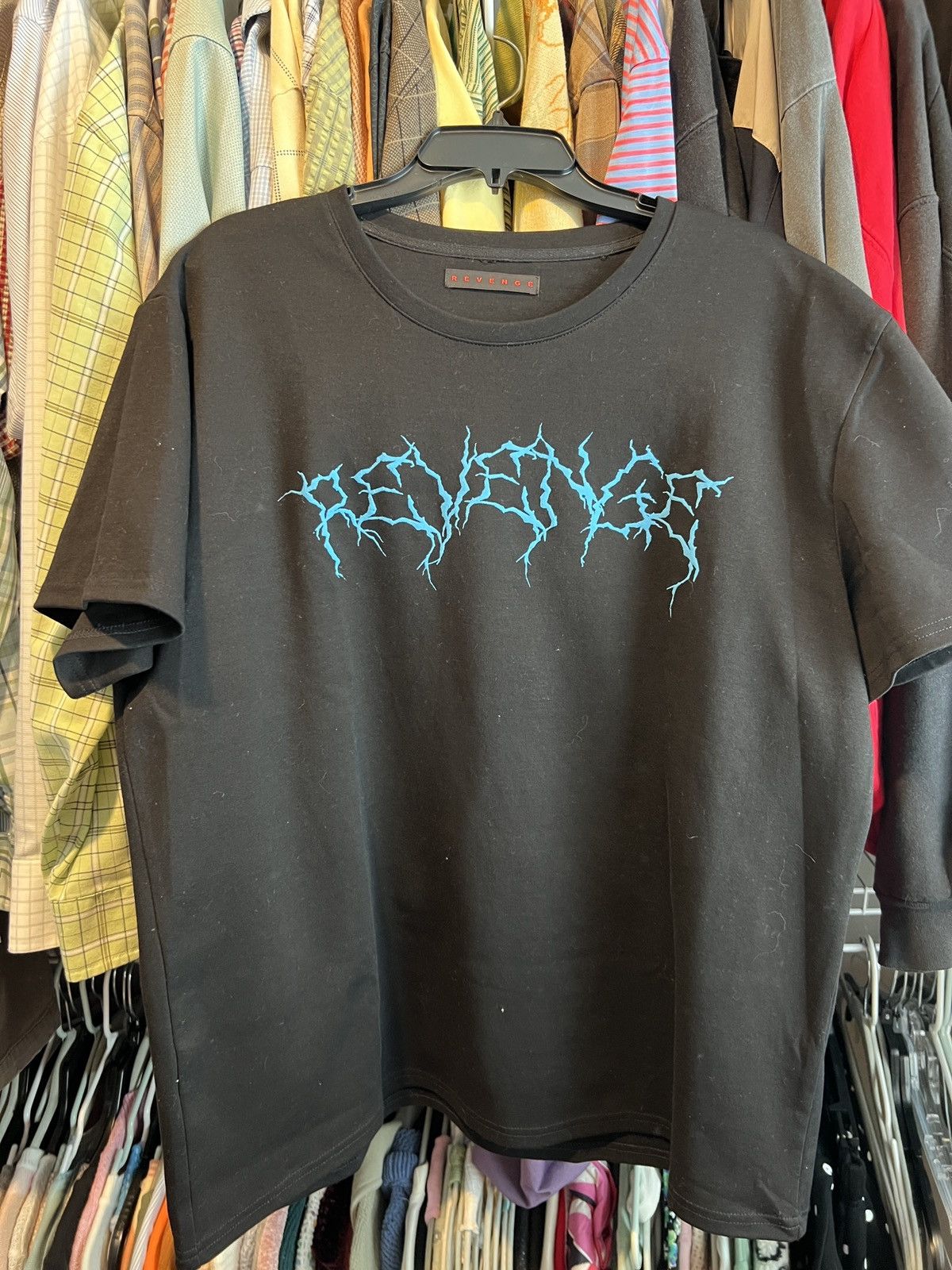 Revenge Revenge Blue Lightning Tee Size US XL / EU 56 / 4 - 1 Thumbnail