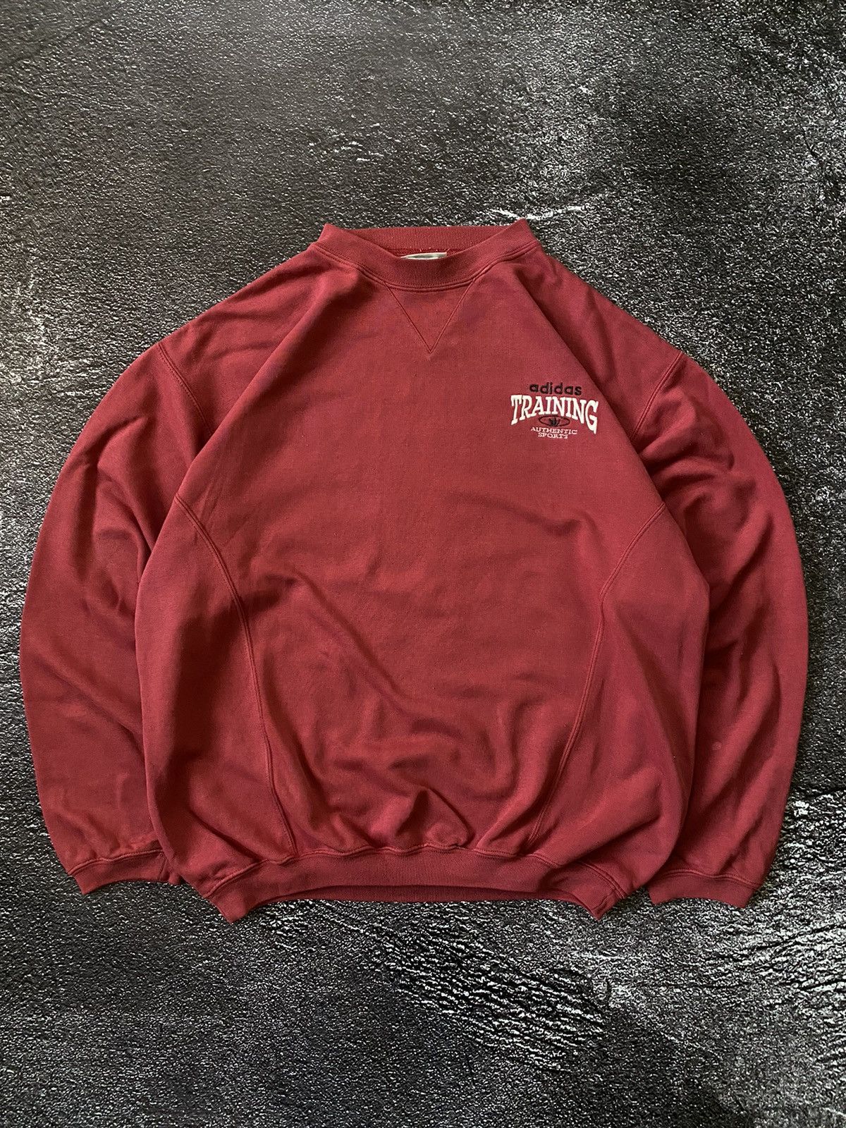 Mens Sweatshirt Adidas Training Vintage Size S