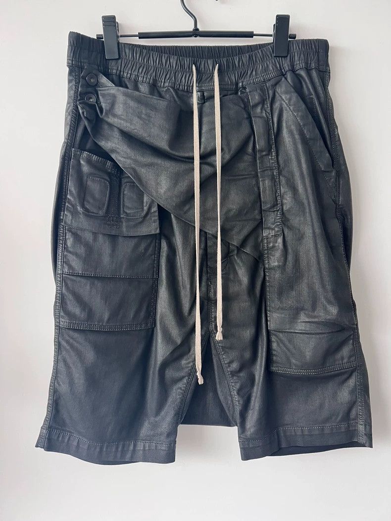 Rick Owens Rick Owens DRKSHDW Leather Cargo Shorts Size US 30 / EU 46 - 1 Thumbnail