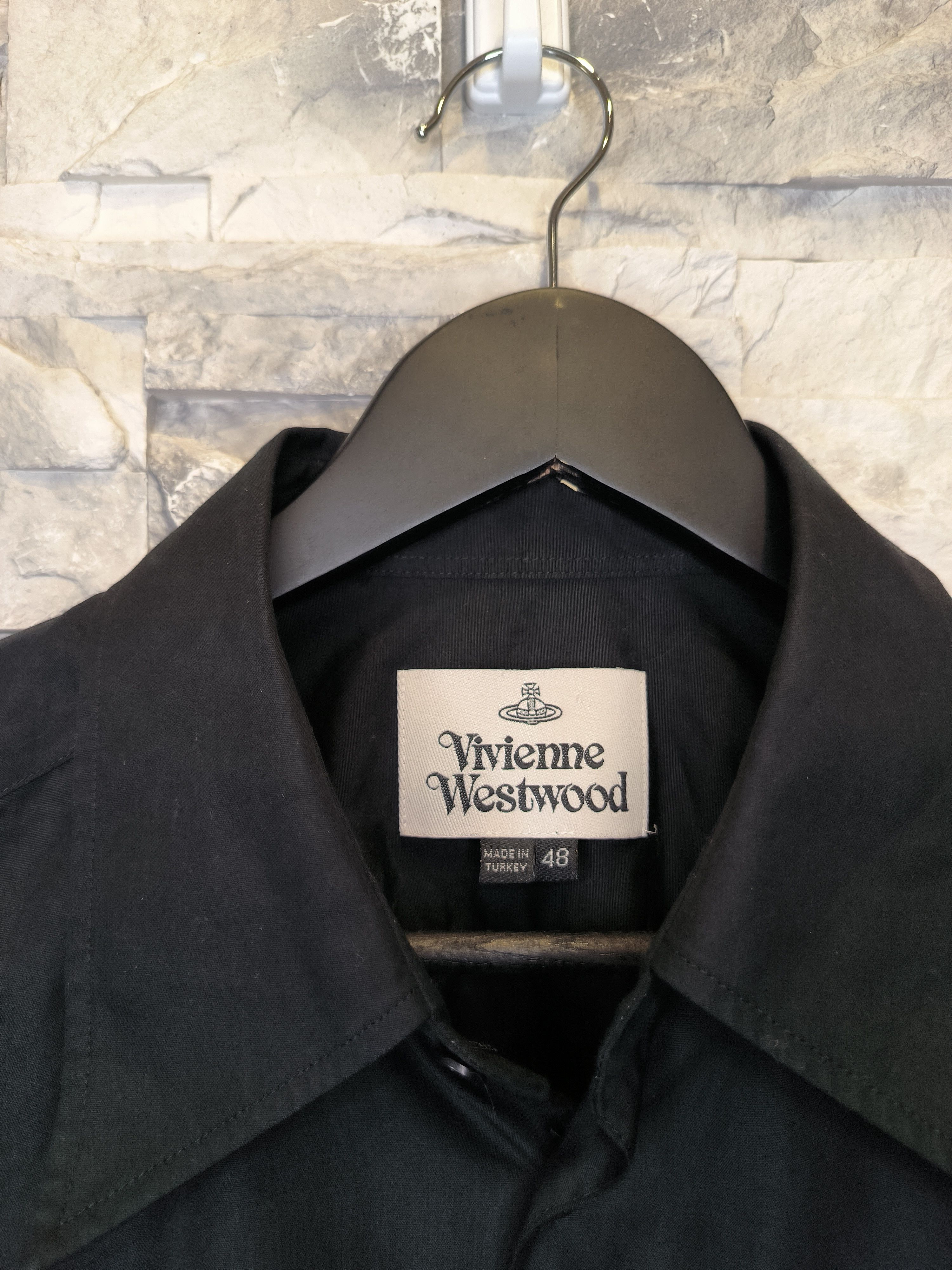 Vivienne Westwood Vivienne Westwood Black Shirt Button-Up Long Sleeve Logo Size US M / EU 48-50 / 2 - 4 Thumbnail