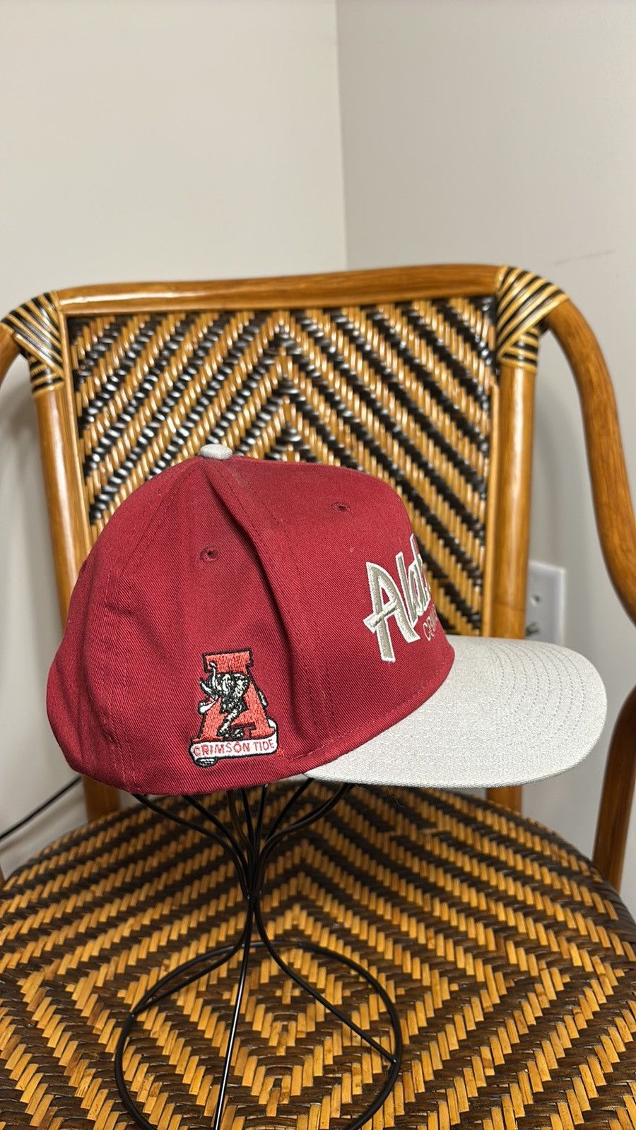 Sports Specialties VTG Sports Specialties Alabama Crimson Tide Script Snapback Size ONE SIZE - 4 Thumbnail