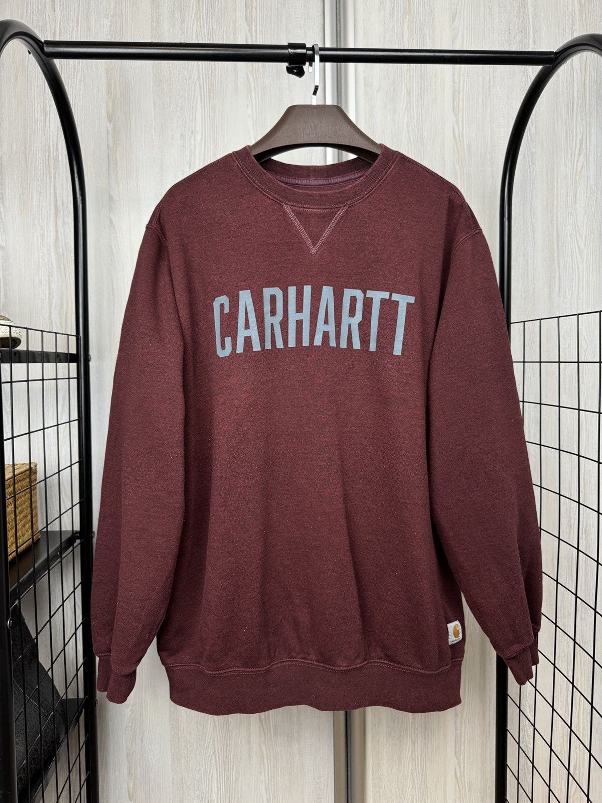 Carhartt Carhartt vintage men midweigh block logo crewneck sweatshirt Size US XL / EU 56 / 4 - 3 Thumbnail