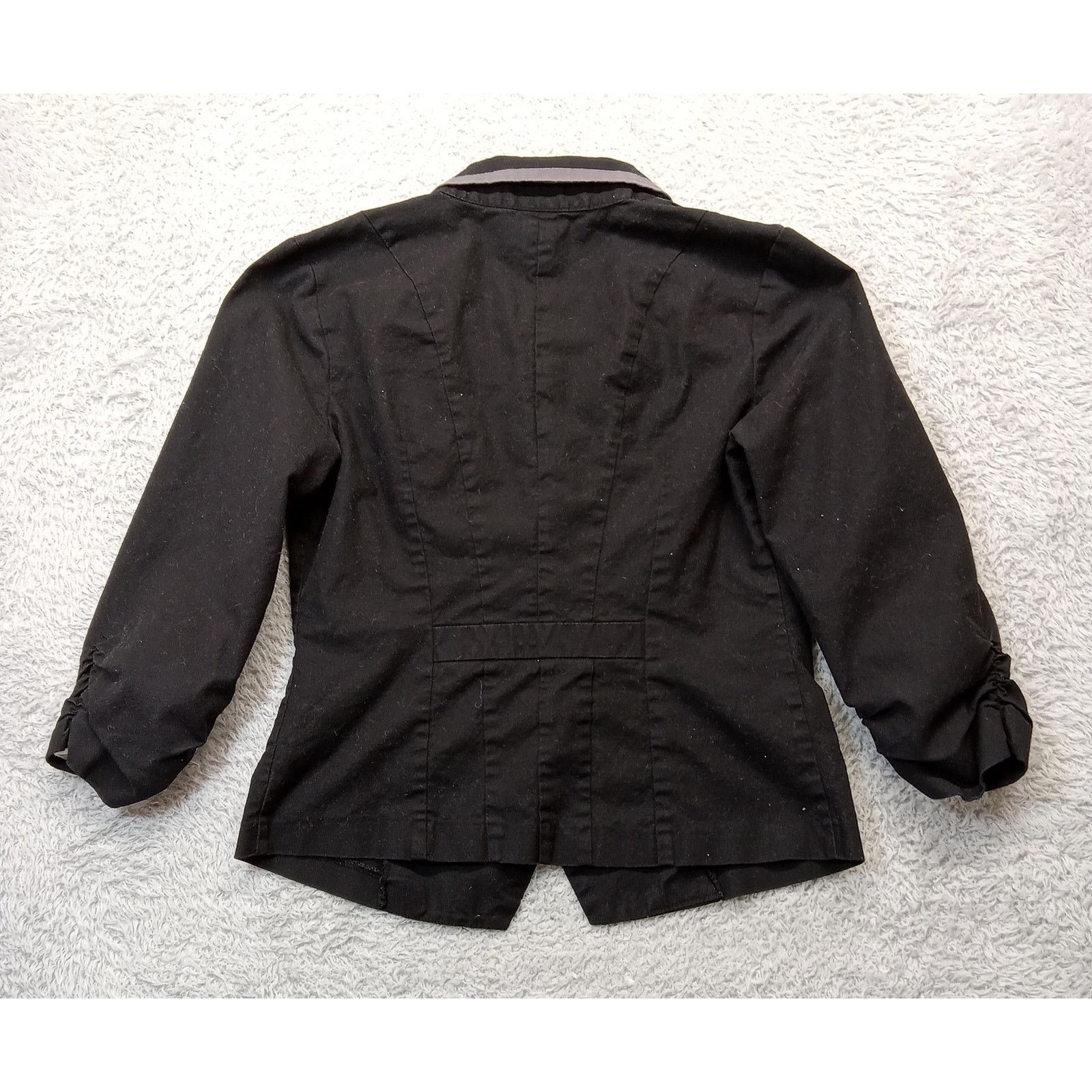 Maurice Lacroix Maurices Blazer Jacket M Women's Black Cotton Blend Size M / US 6-8 / IT 42-44 - 3 Thumbnail