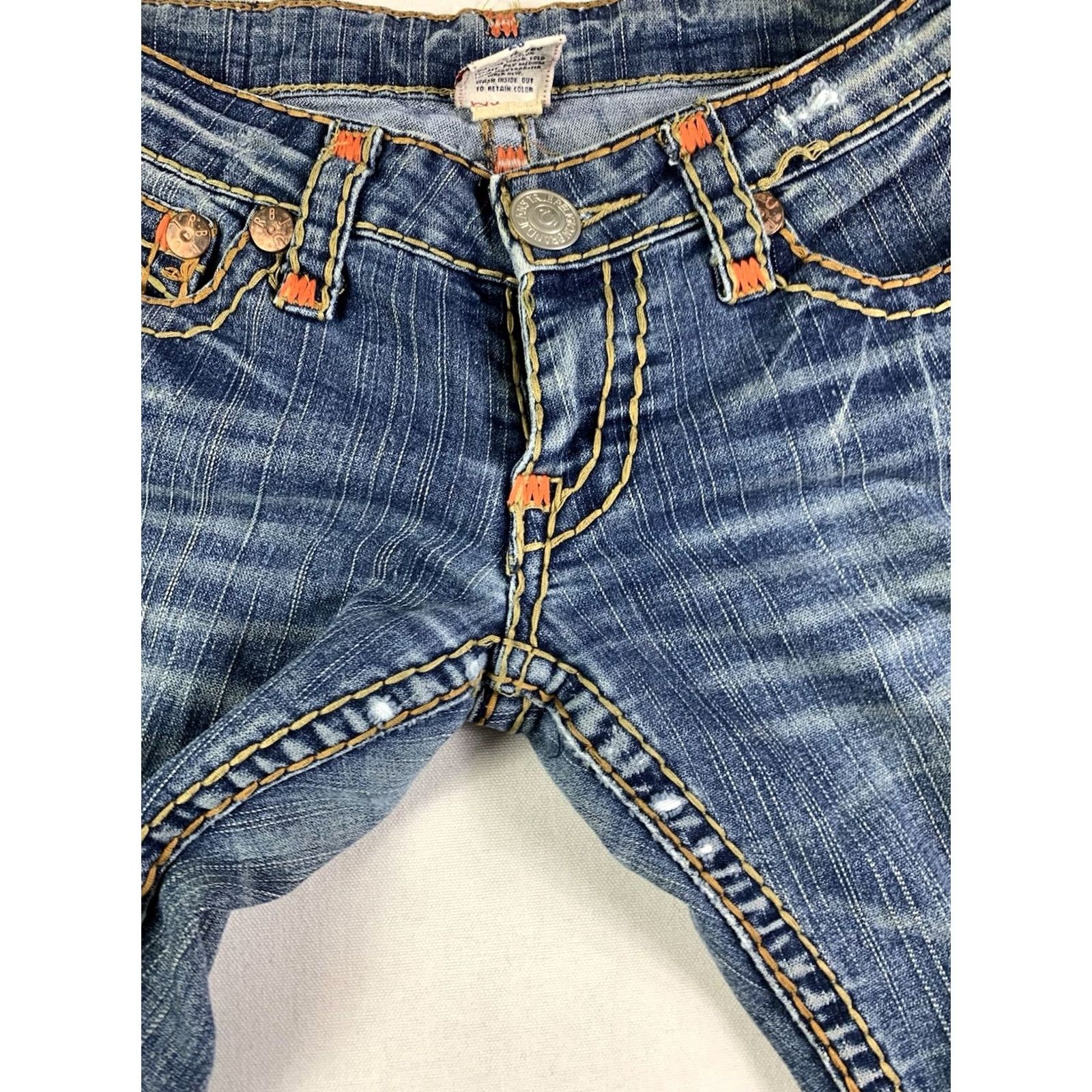True Religion VINTAGE True Religion Joey Jeans Women's 26 Blue Cotton Denim USA 29x32 Size 26" / US 2 / IT 38 - 7 Thumbnail
