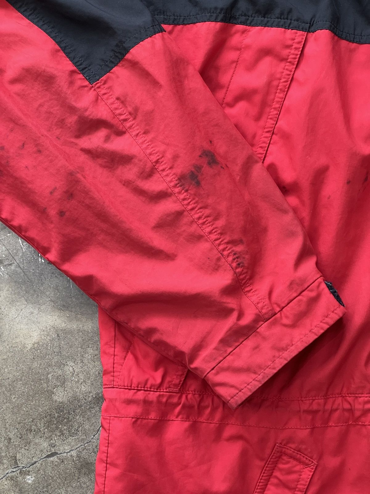 The North Face × Vintage Vintage 90s The North Face Red Weather Zip Up Jacket Large Size US L / EU 52-54 / 3 - 6 Thumbnail