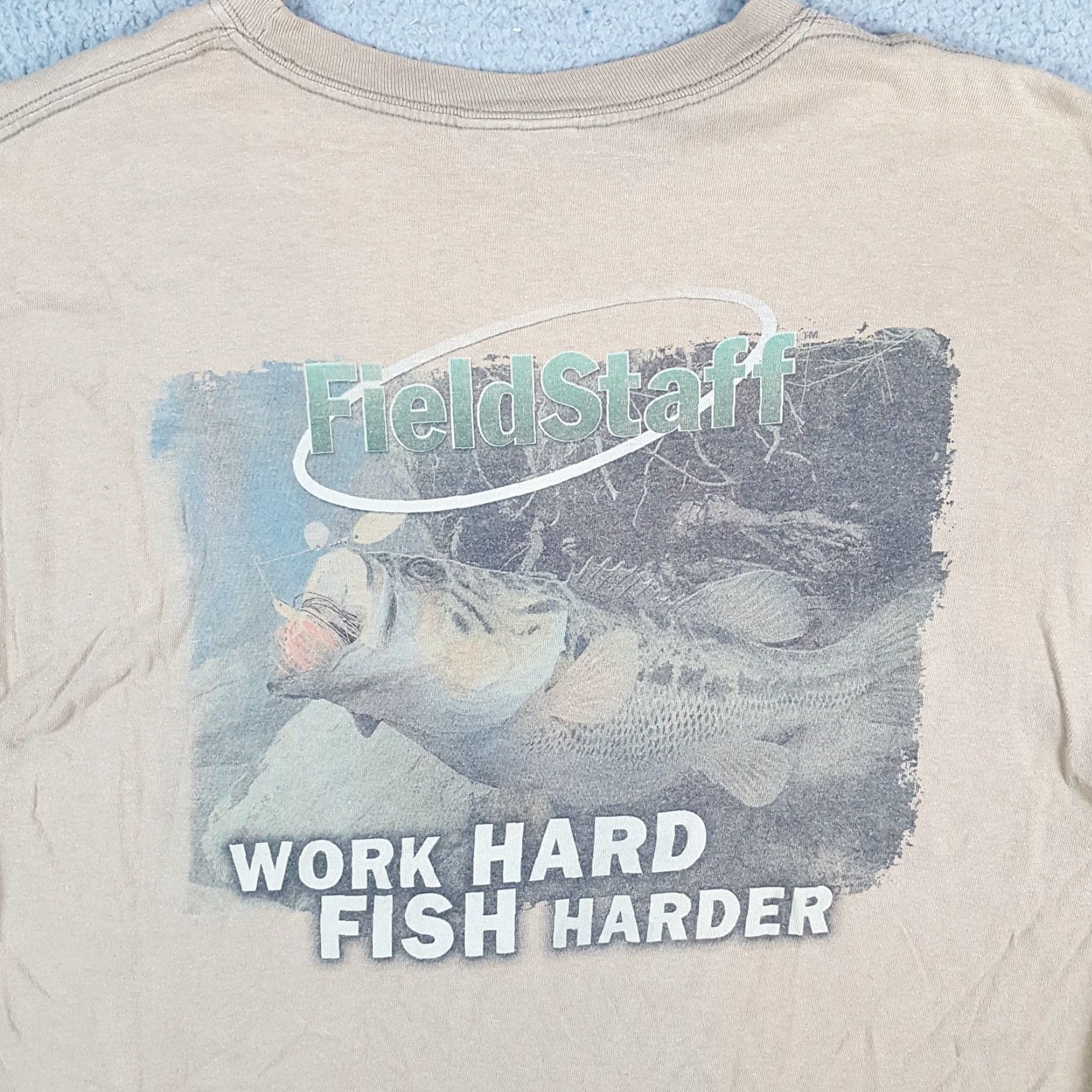 Vintage VINTAGE Mossy Oak Bass Fishing Outdoor Fish Tee Men's Size XL Faded Hunting T Shirt Size US XL / EU 56 / 4 - 6 Thumbnail