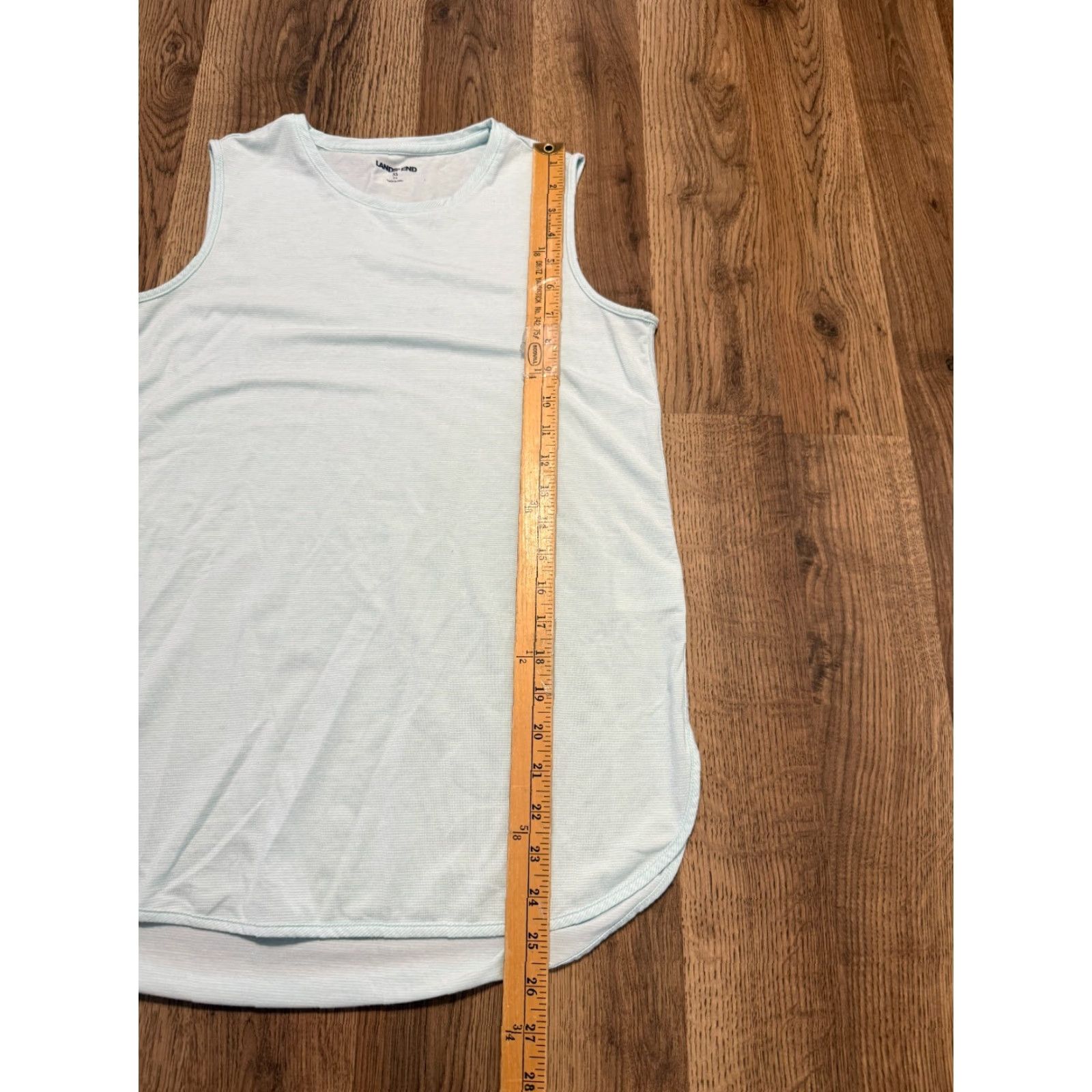 Lands' End Lands' End Tank Top Women's XS Blue Sleeveless Round Neck Cotton Knit Shirt Adult XS Ladies Tank Top Regular Fit T-Shirt Casual Size XS / US 0-2 / IT 36-38 - 7 Thumbnail
