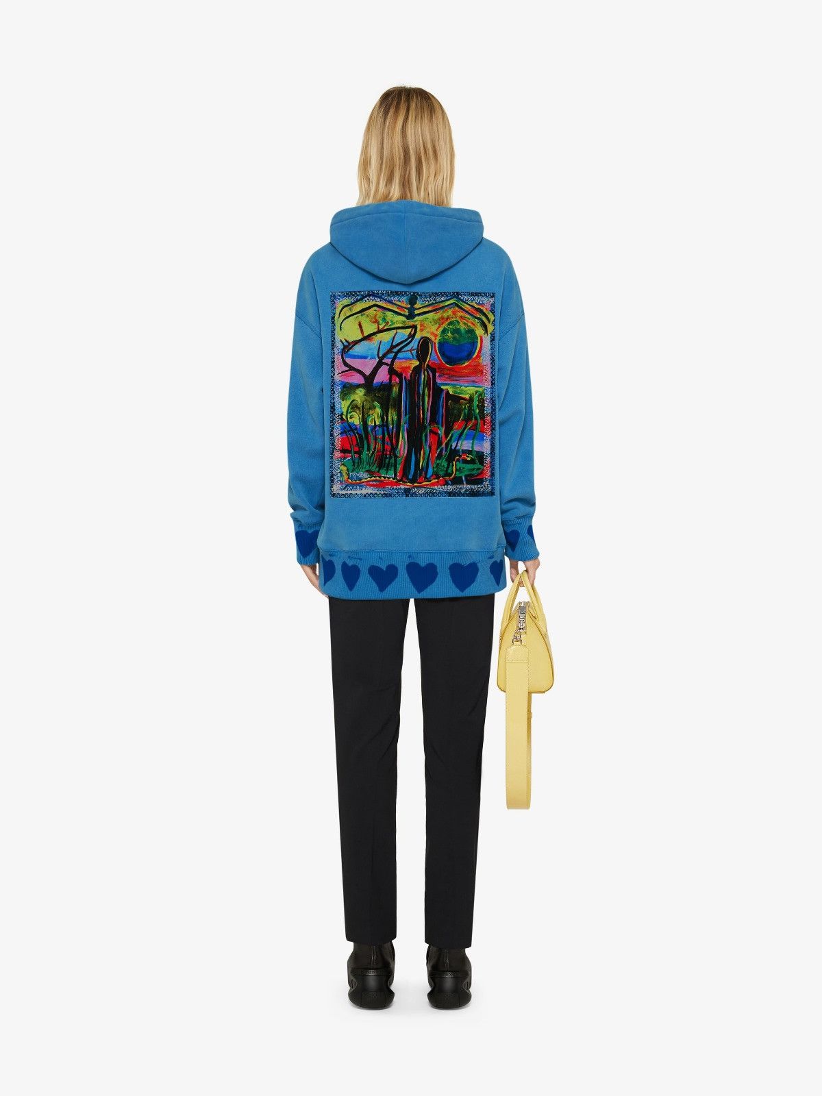 Givenchy x Josh Smith Blue Reaper Print Oversized Logo Hoodie Size US XS / EU 42 / 0 - 2 Thumbnail