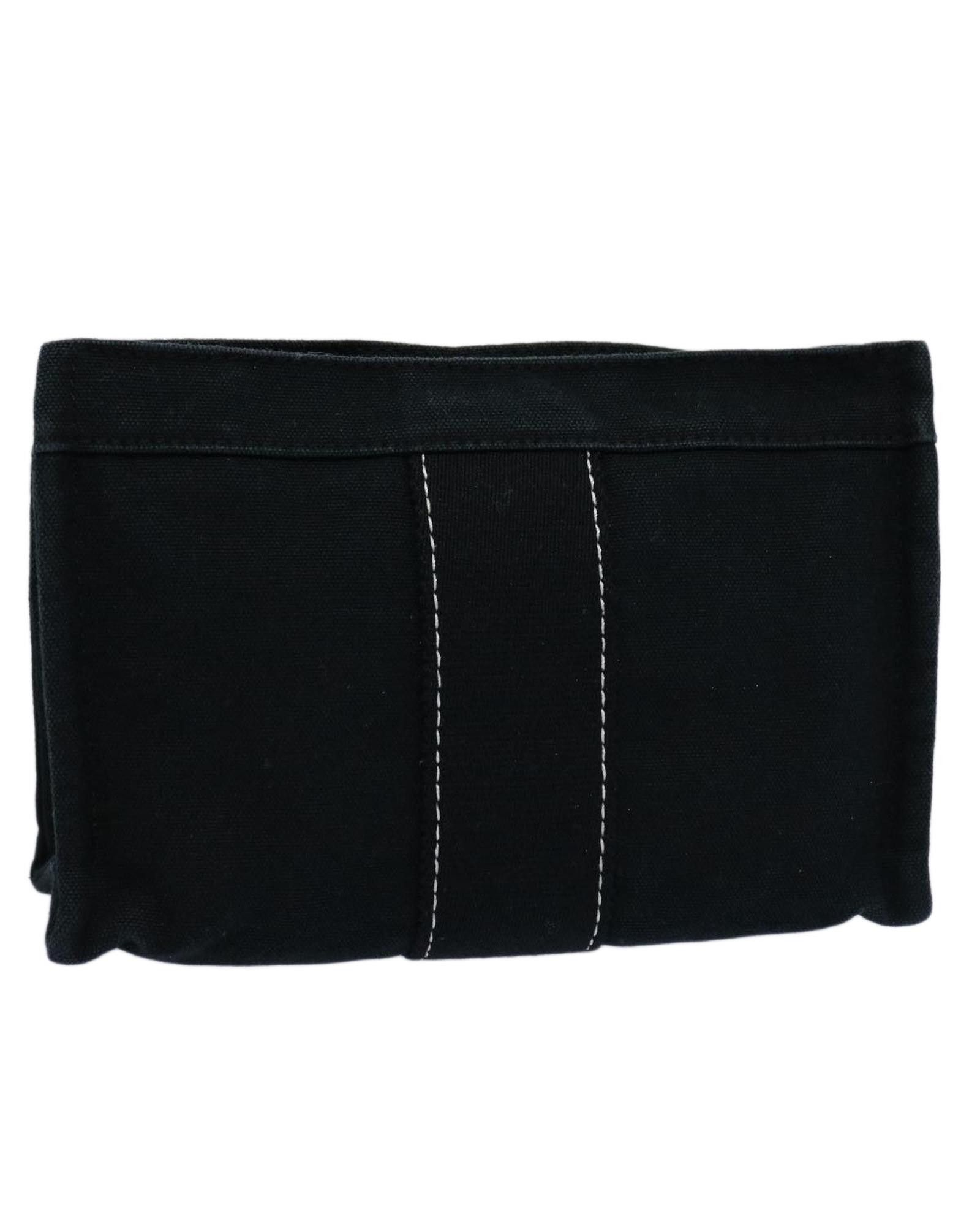image of Hermes Canvas Black Pouch With Accessory From France (Rank C), Women's