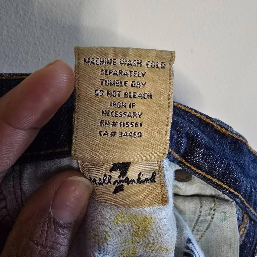 7 For All Mankind 7 For All Mankind Long Legs Bootcut Jeans Sz 28 Dark Wash St Size 28" / US 6 / IT 42 - 12 Thumbnail