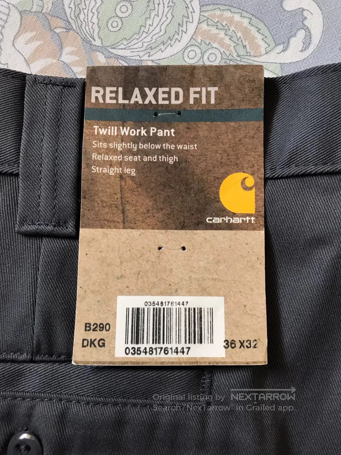 Carhartt Carhartt B290 W36L32 Work Pants. Size US 36 / EU 52 - 8 Thumbnail