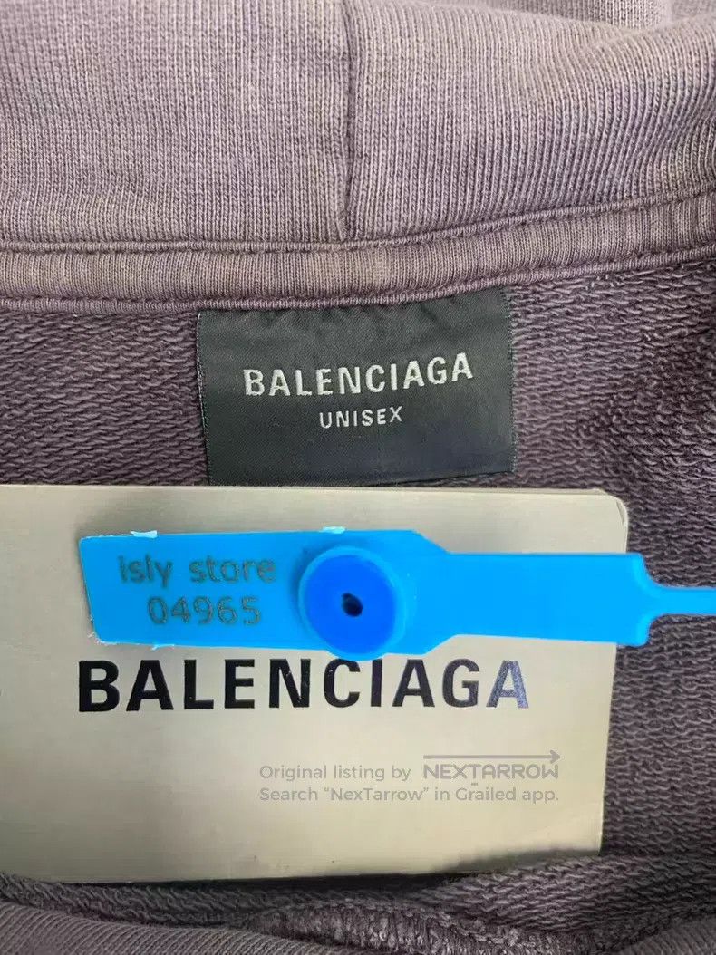 Balenciaga Balenciaga Washed Alphabet Embroidered Hooded Sweatshirt - Size US L / EU 52-54 / 3 - 4 Thumbnail