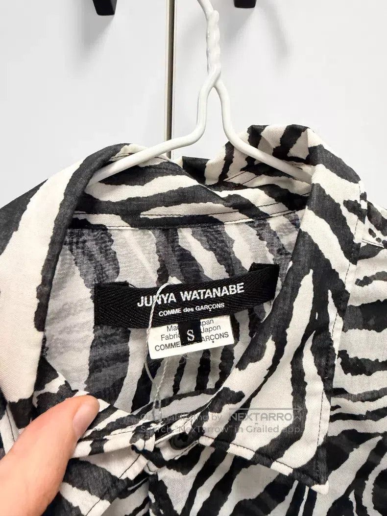 Junya Watanabe Junya Watanabe Zebra Print Long Shirt Size S / US 4 / IT 40 - 3 Thumbnail