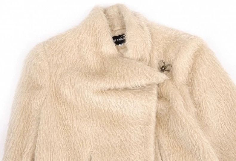 Ann Demeulemeester Ann Demeulemeester beige alpaca coat-2506 Size US M / EU 48-50 / 2 - 3 Thumbnail
