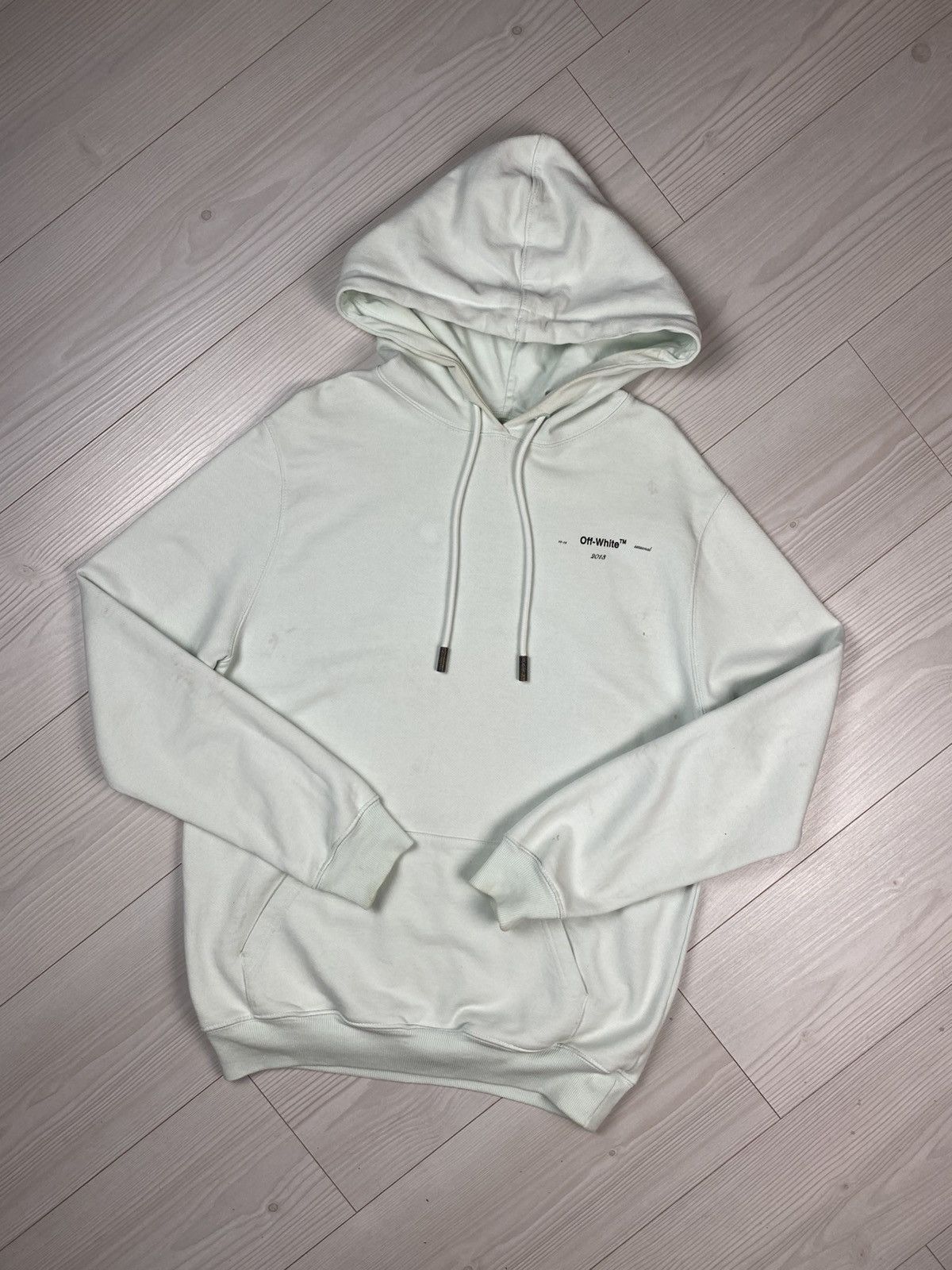 Off-White RARE Off white mint seaweed oversized hoodie y2k Size US XS / EU 42 / 0 - 2 Thumbnail