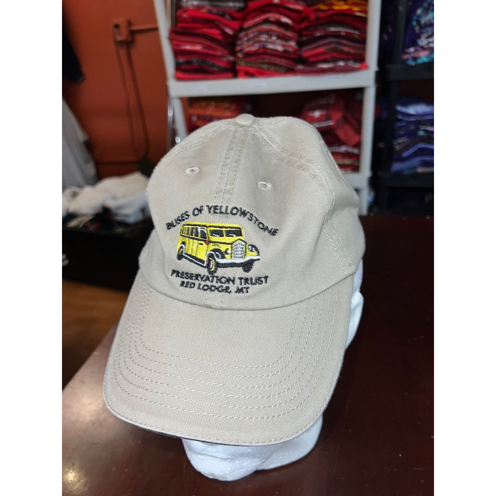 Vintage Vintage School Bus Hat Buses Of Yellowstone Red Lodge Cap Size ONE SIZE - 3 Thumbnail