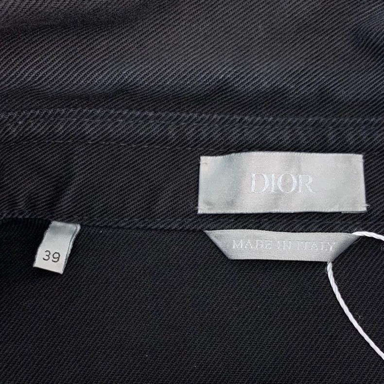 Dior Dior Size 39 Black rose print cotton lapel long-sleeved shi Size US XXS / EU 40 - 5 Thumbnail
