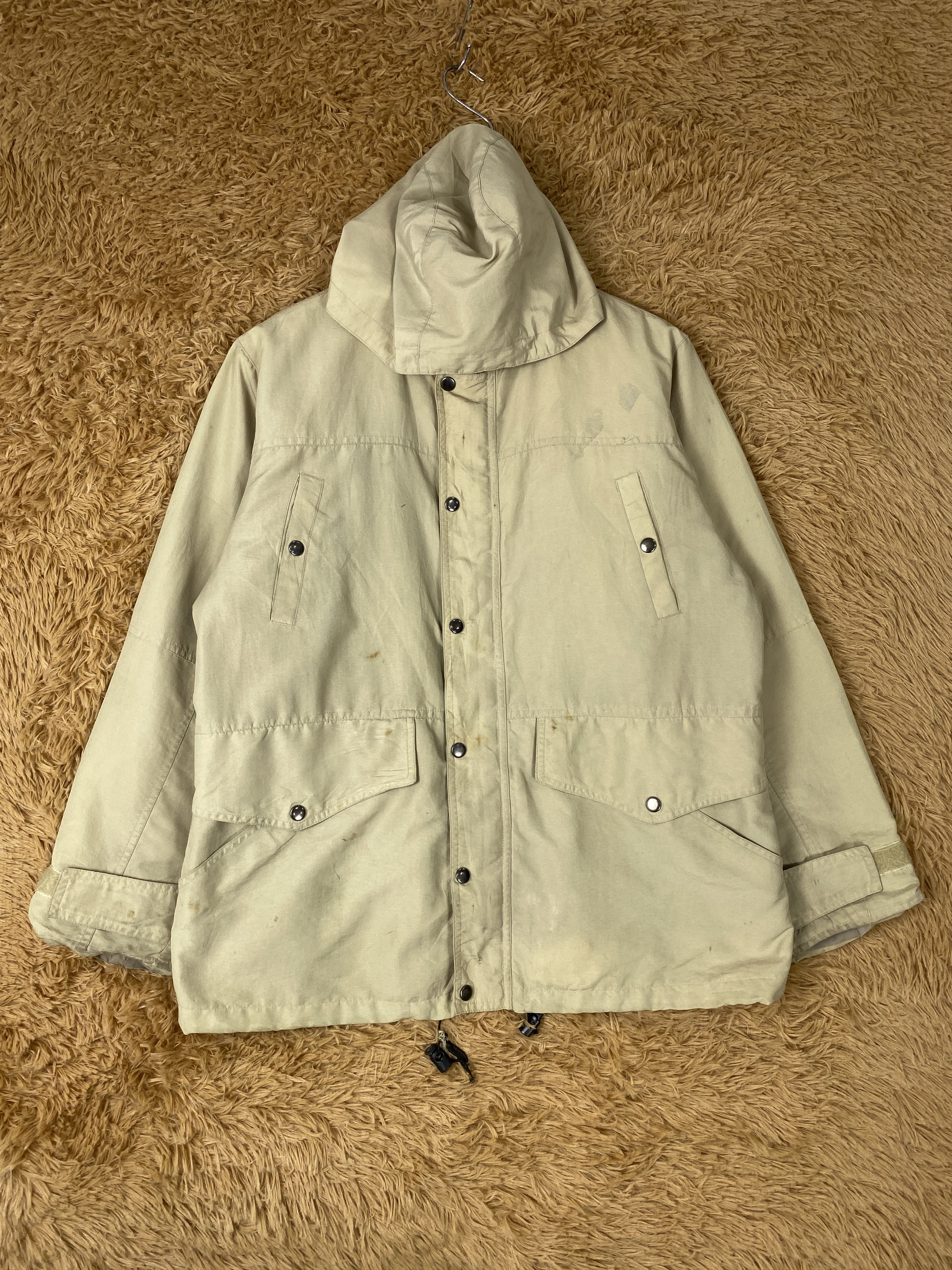 image of Vintage Desperado Hoodie Fleece Lining Jacket in Beige, Men's (Size Small)