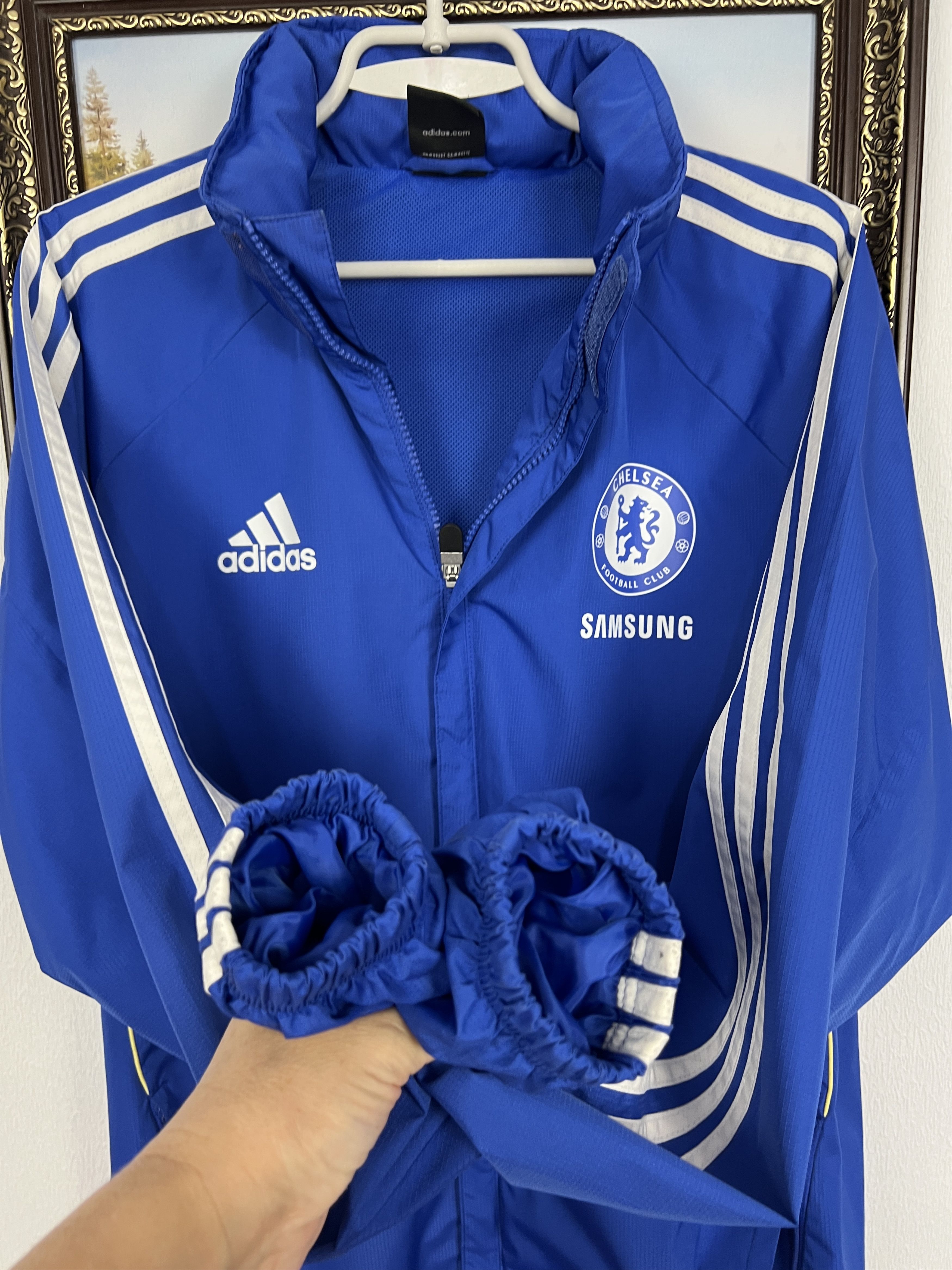 Adidas Vintage Adidas Chelsea Football Jacket Soccer Track Top Size US M / EU 48-50 / 2 - 6 Thumbnail
