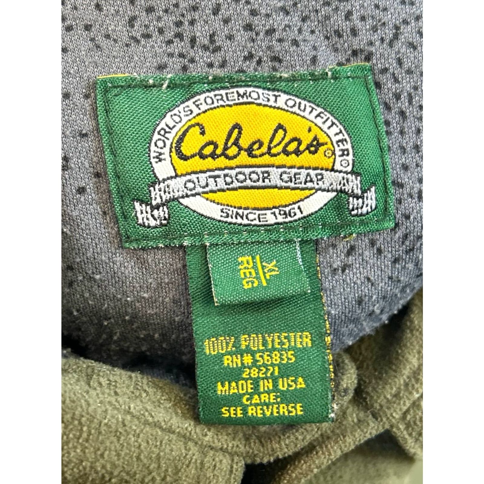 Vintage VINTAGE Cabela's Shirt Jacket Mens XL Green Button-Up Collared Outdoor Pockets Casual - 90s? Size US XL / EU 56 / 4 - 3 Thumbnail